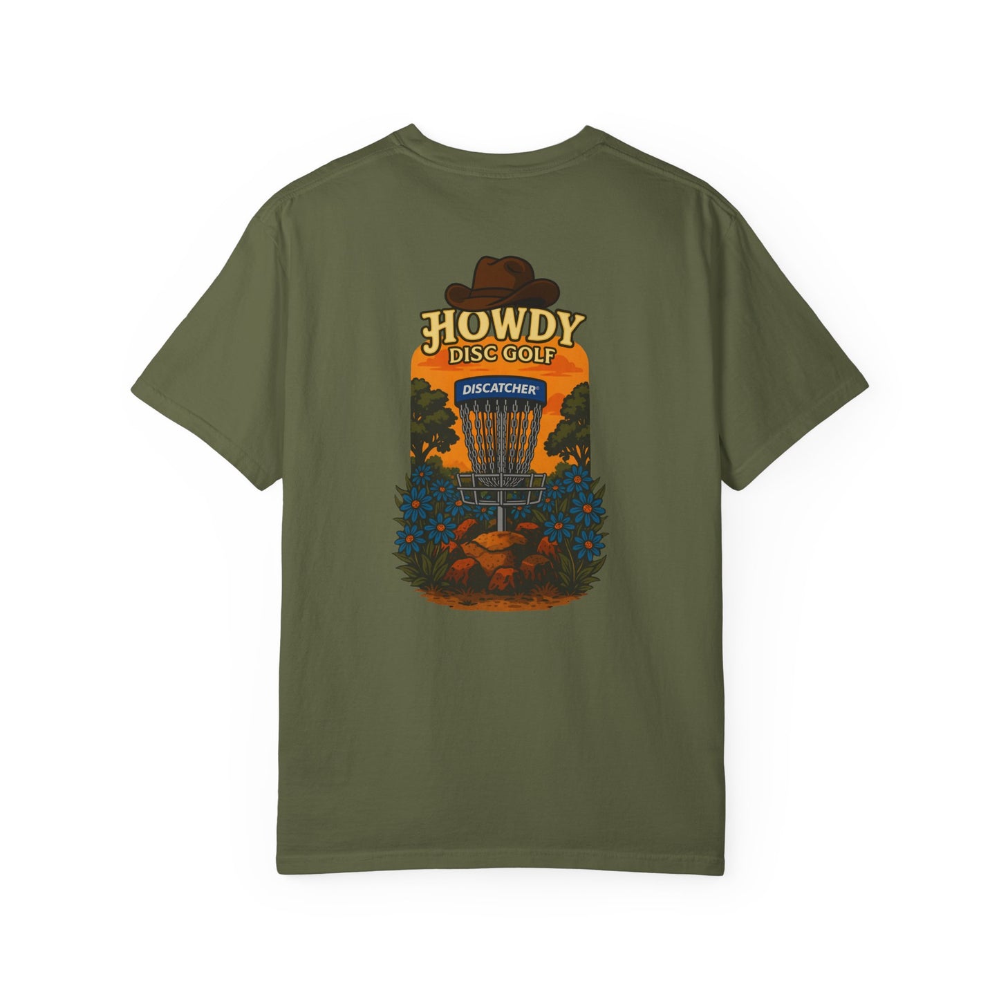 Howdy Disc Golf T-Shirt, Unisex Garment-Dyed Tee for Golf Lovers, Fun Outdoor Tee, Great for Gifts, Summer Sports Fashion