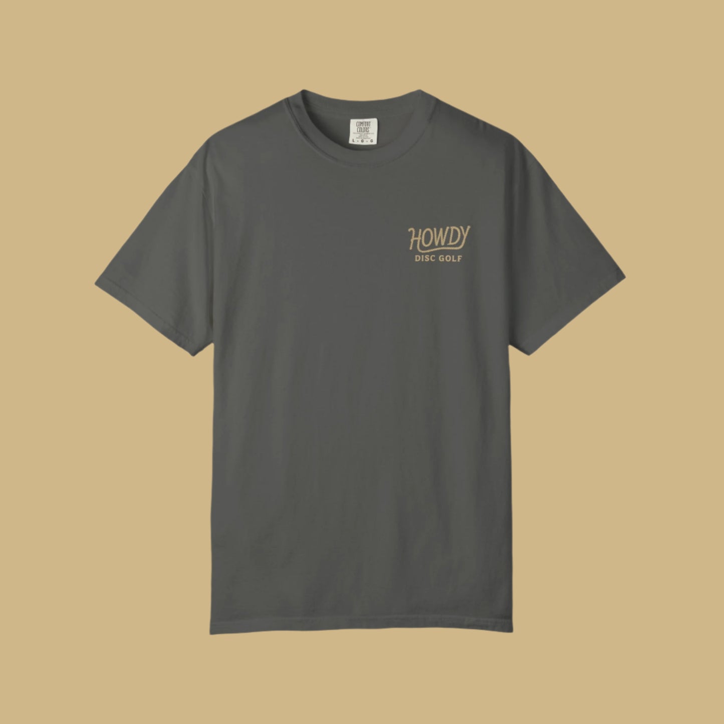 T-Shirt Howdy Disc Golf Logo Rope Letters