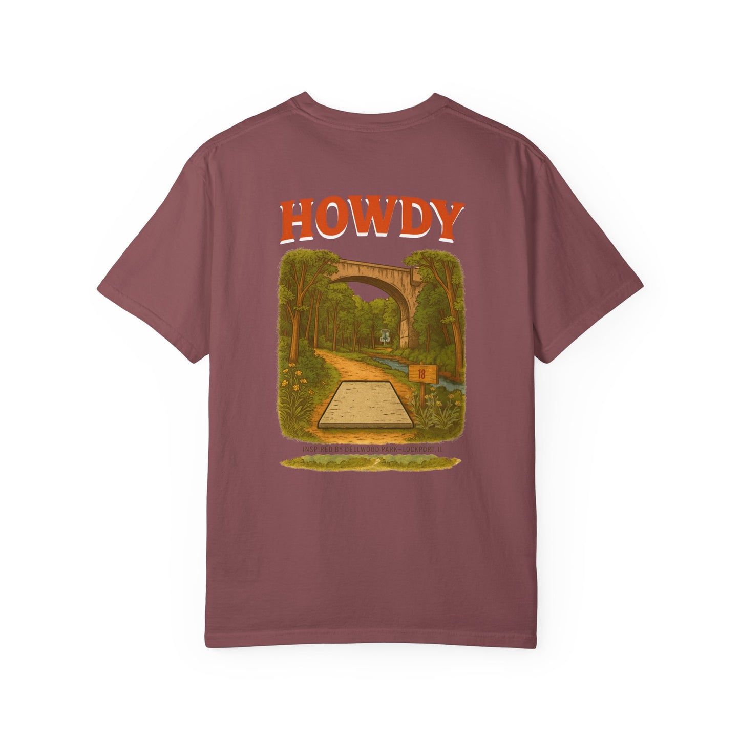 “Howdy Hole 18” Tee – Inspired by The Canyons at Dellwood Park (#5 in the World)