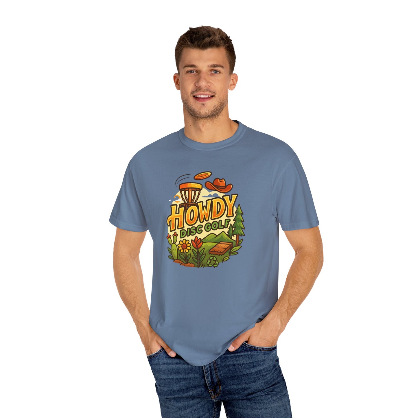 Howdy Disc Golf T-Shirt, Unisex Short Sleeve Tee, Casual Wear, Outdoor Sports Apparel, Summer Gift Idea