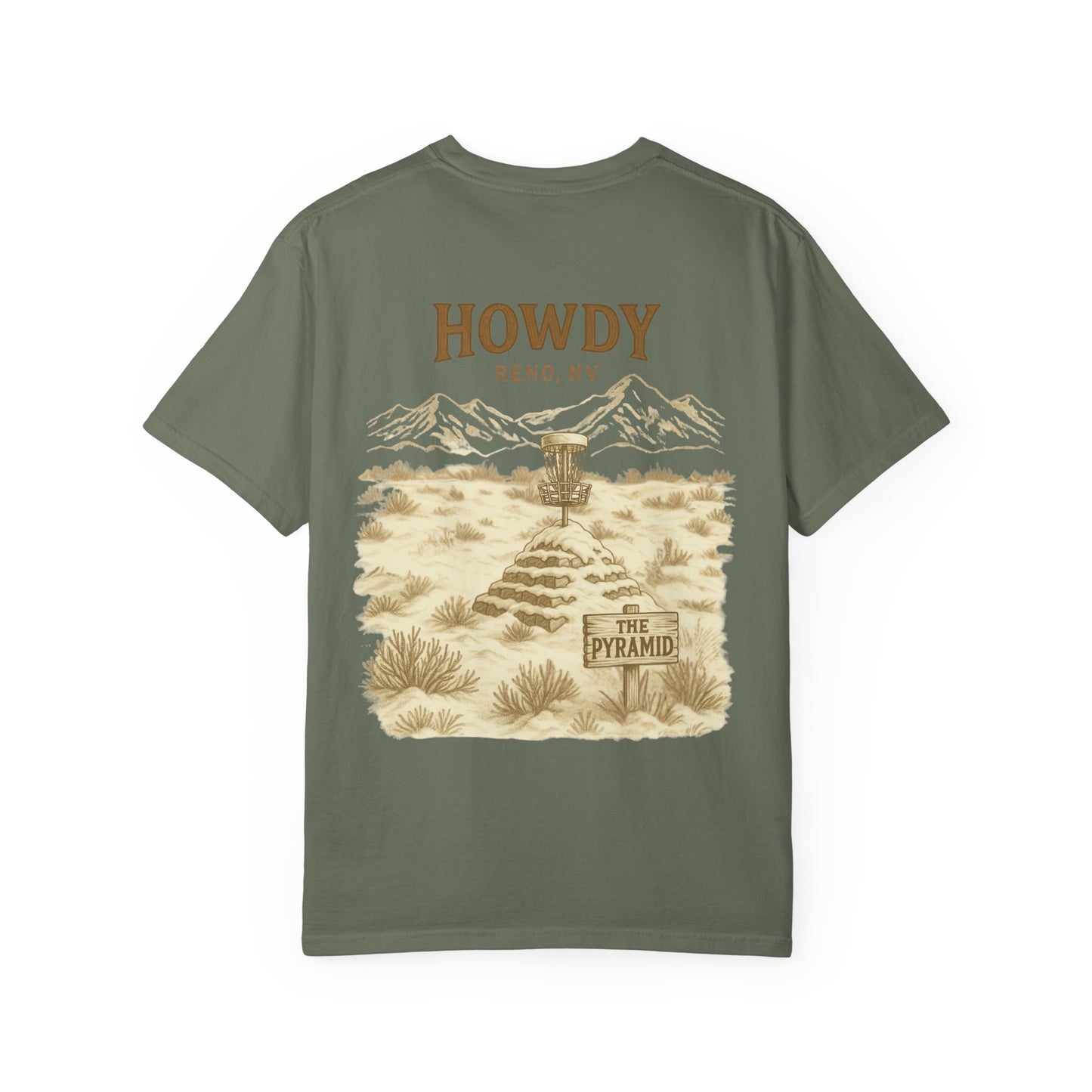 “Howdy – The Pyramid” Tee | Reno, NV (Inspired by Mayor’s Park DGC)