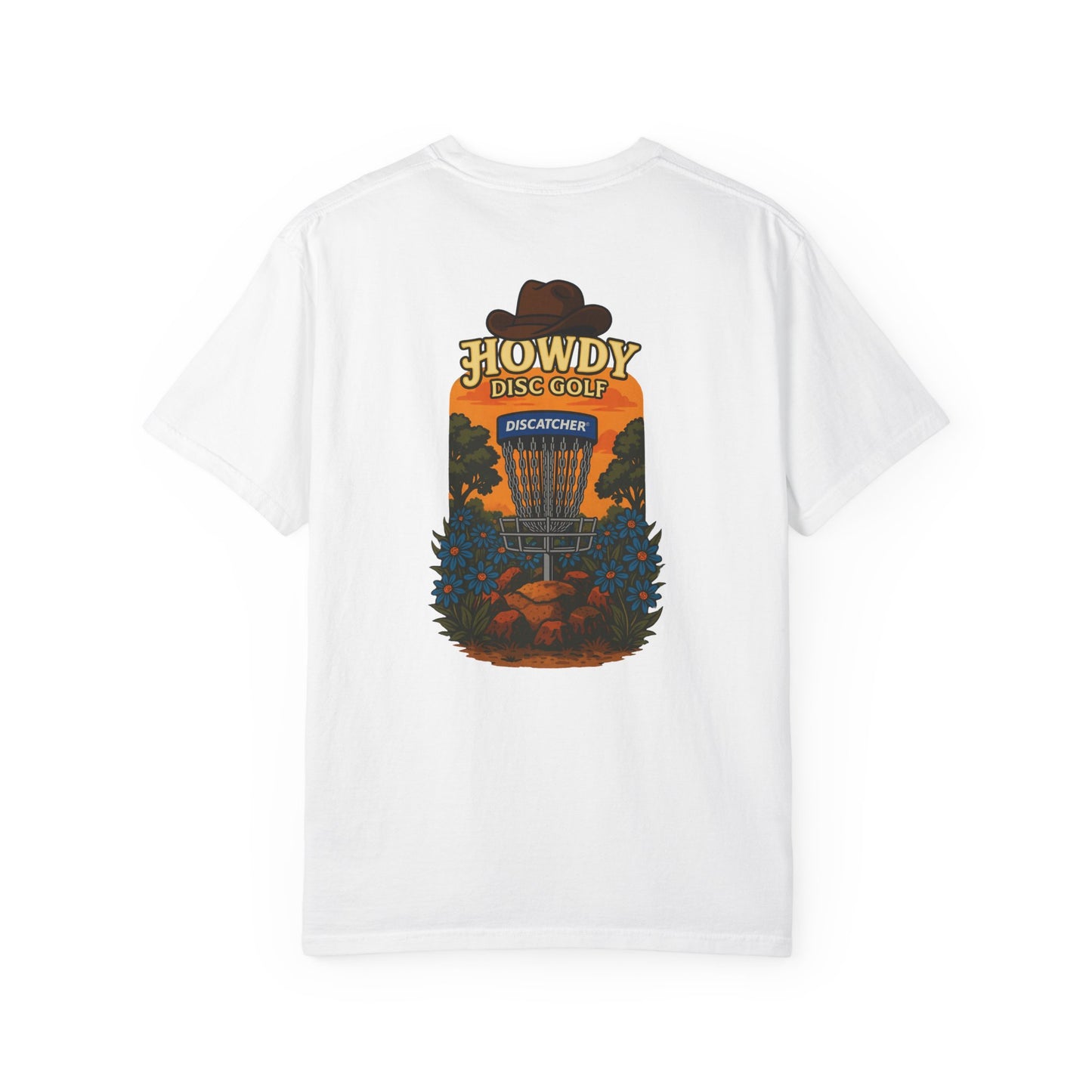 Howdy Disc Golf T-Shirt, Unisex Garment-Dyed Tee for Golf Lovers, Fun Outdoor Tee, Great for Gifts, Summer Sports Fashion
