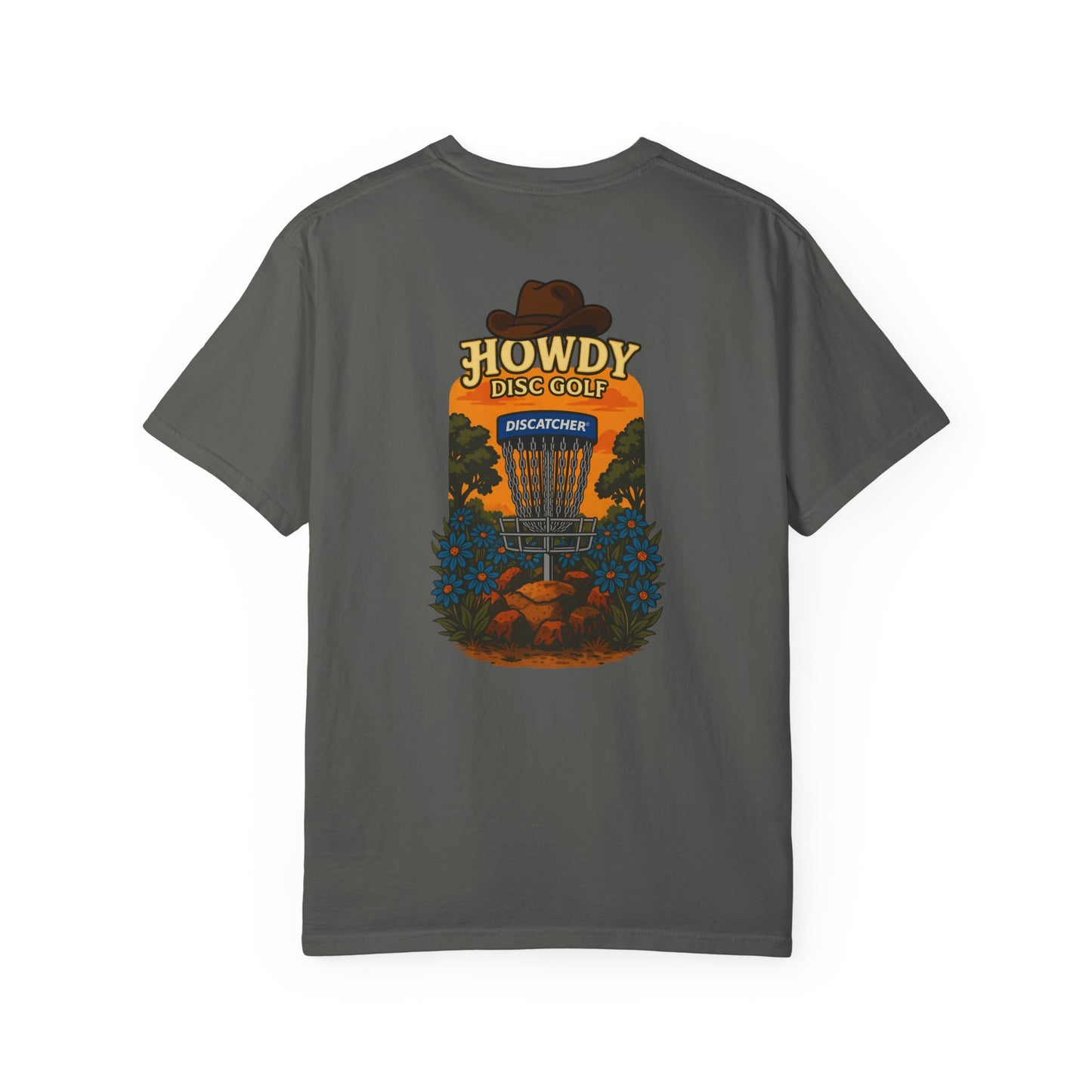 Howdy Disc Golf T-Shirt, Unisex Garment-Dyed Tee for Golf Lovers, Fun Outdoor Tee, Great for Gifts, Summer Sports Fashion