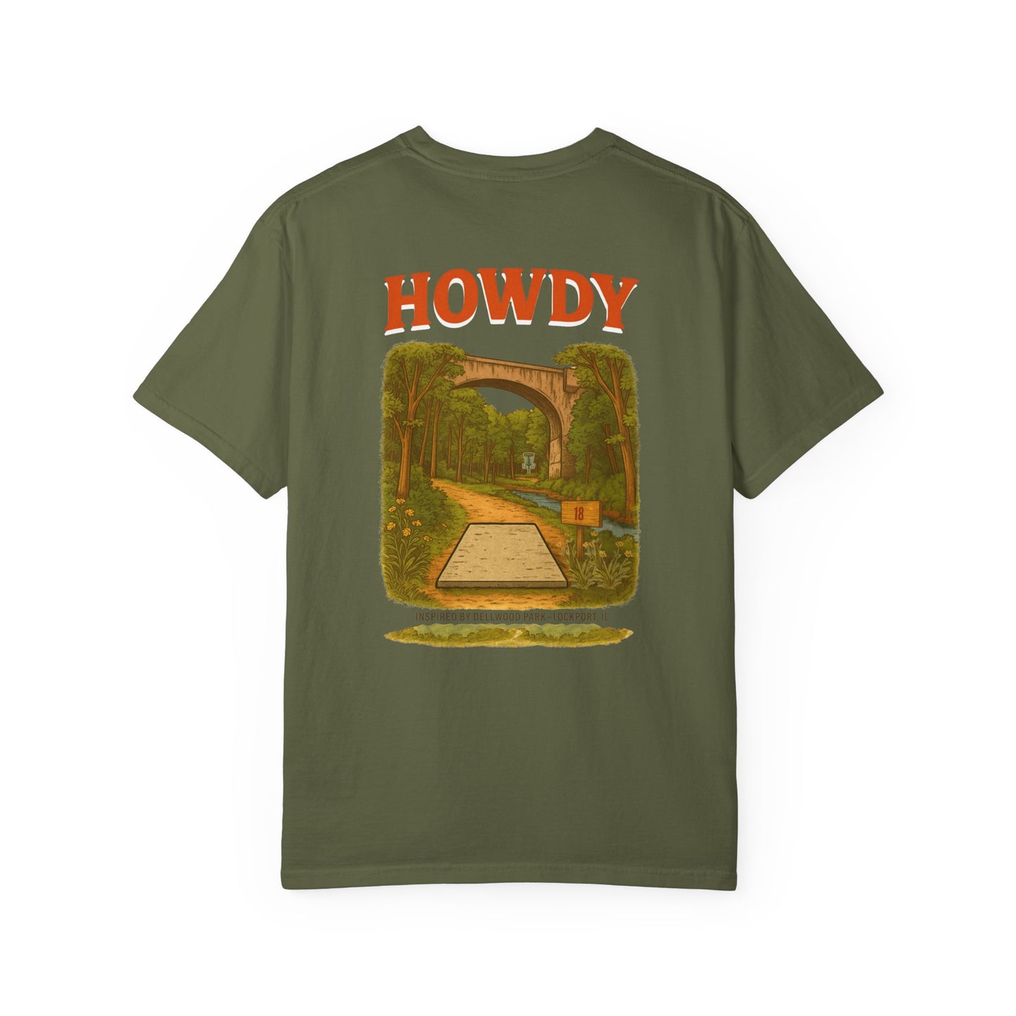 “Howdy Hole 18” Tee – Inspired by The Canyons at Dellwood Park (#5 in the World)