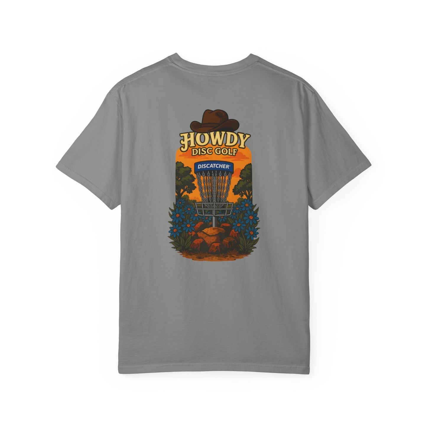 Howdy Disc Golf T-Shirt, Unisex Garment-Dyed Tee for Golf Lovers, Fun Outdoor Tee, Great for Gifts, Summer Sports Fashion