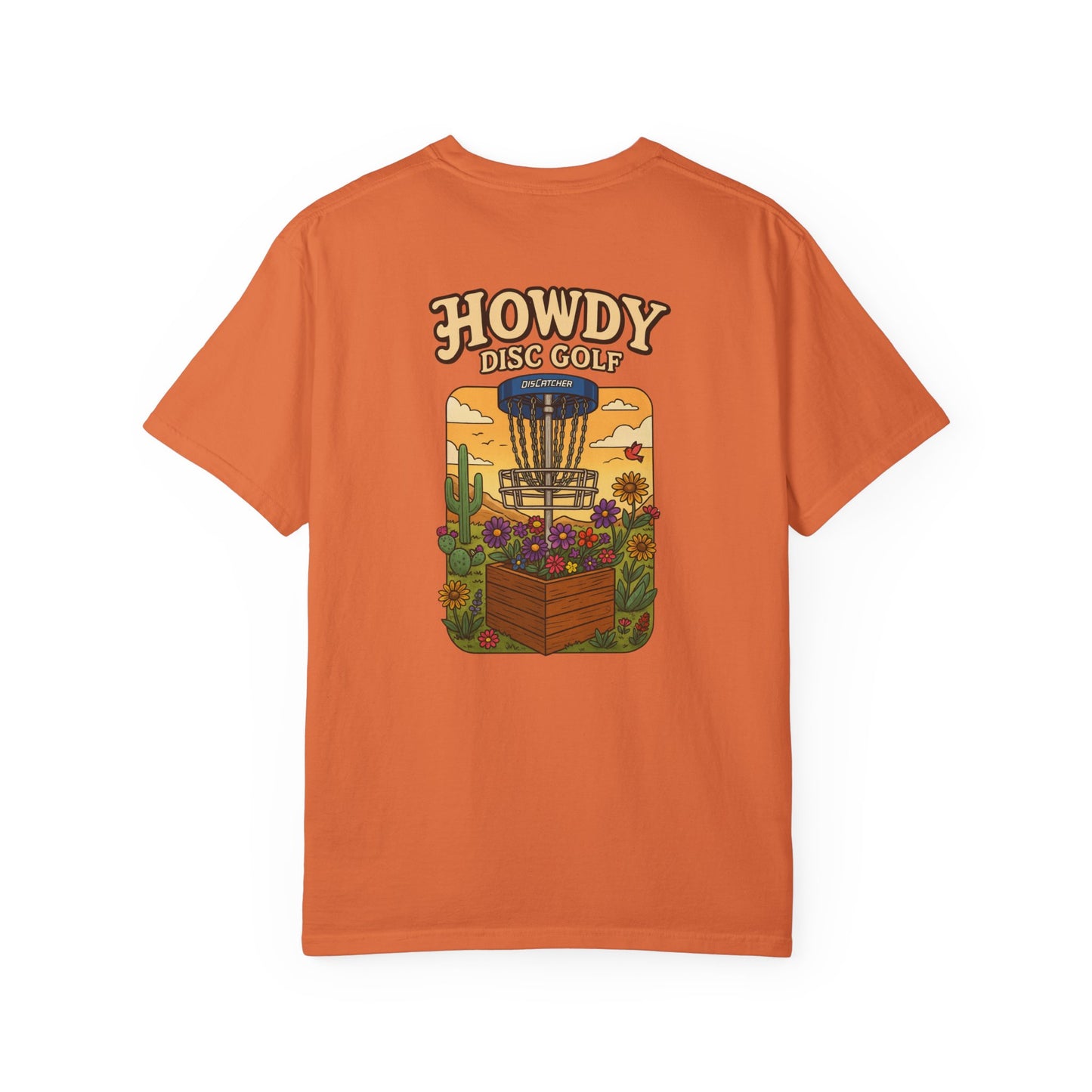 Disc Basket Flowers Howdy Disc Golf Unisex T-shirt