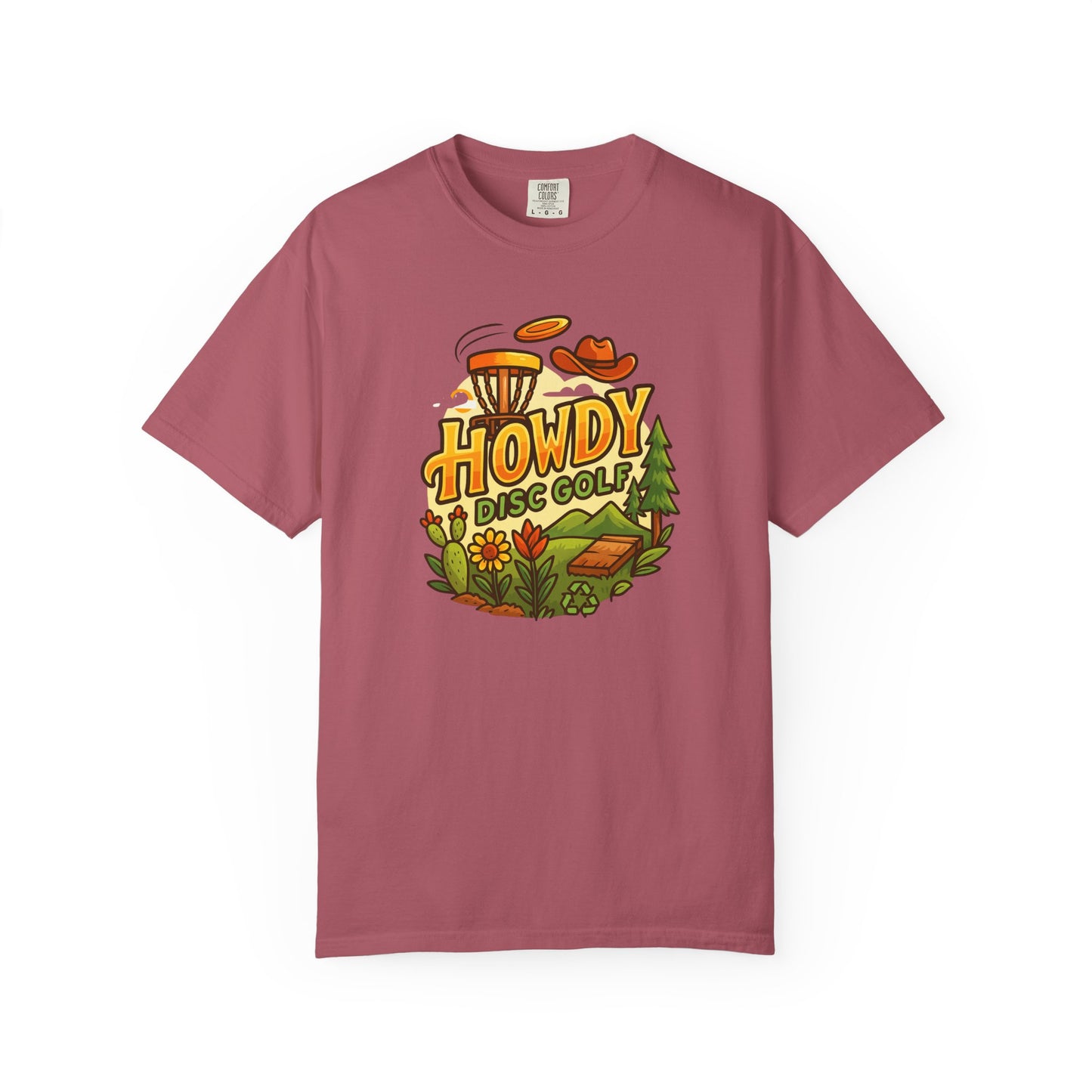 Howdy Disc Golf T-Shirt, Unisex Short Sleeve Tee, Casual Wear, Outdoor Sports Apparel, Summer Gift Idea