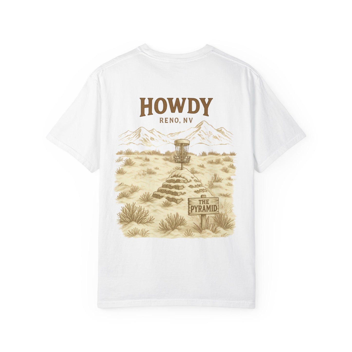 “Howdy – The Pyramid” Tee | Reno, NV (Inspired by Mayor’s Park DGC)