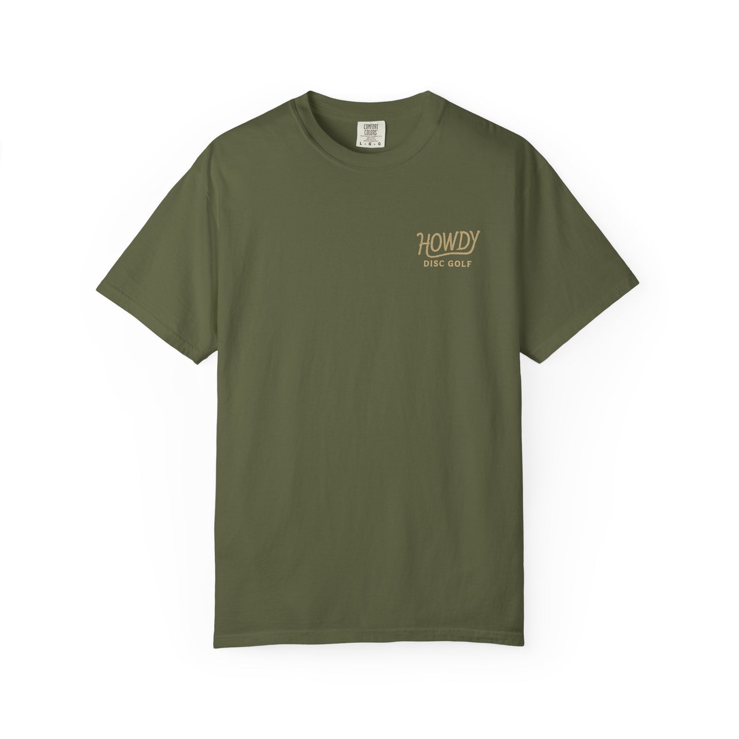 T-Shirt Howdy Disc Golf Logo Rope Letters