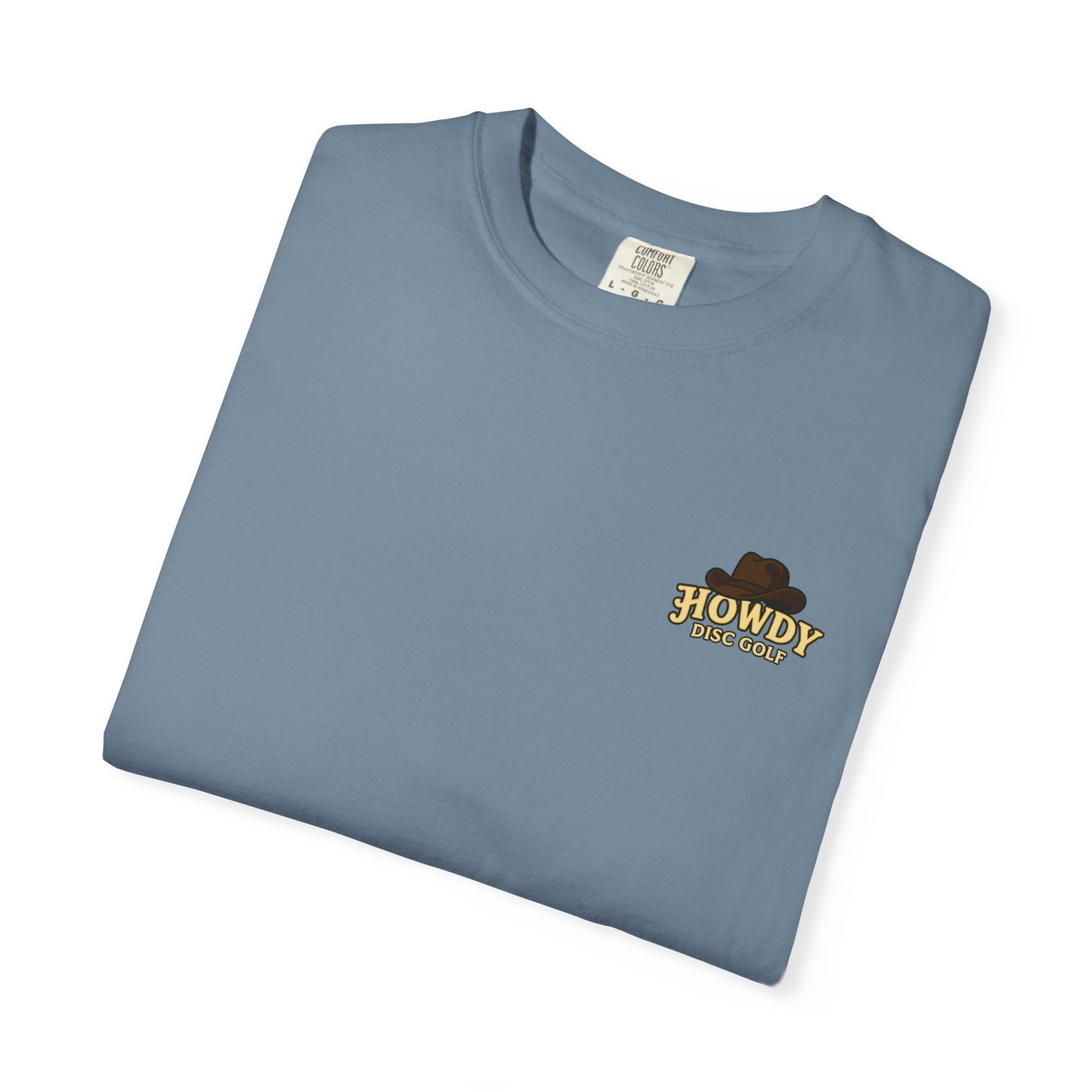Howdy Disc Golf Unisex Garment-Dyed T-Shirt, Retro Golf Tee, Outdoor Sports Shirt, Gift for Golf Lovers, Casual Summer Top