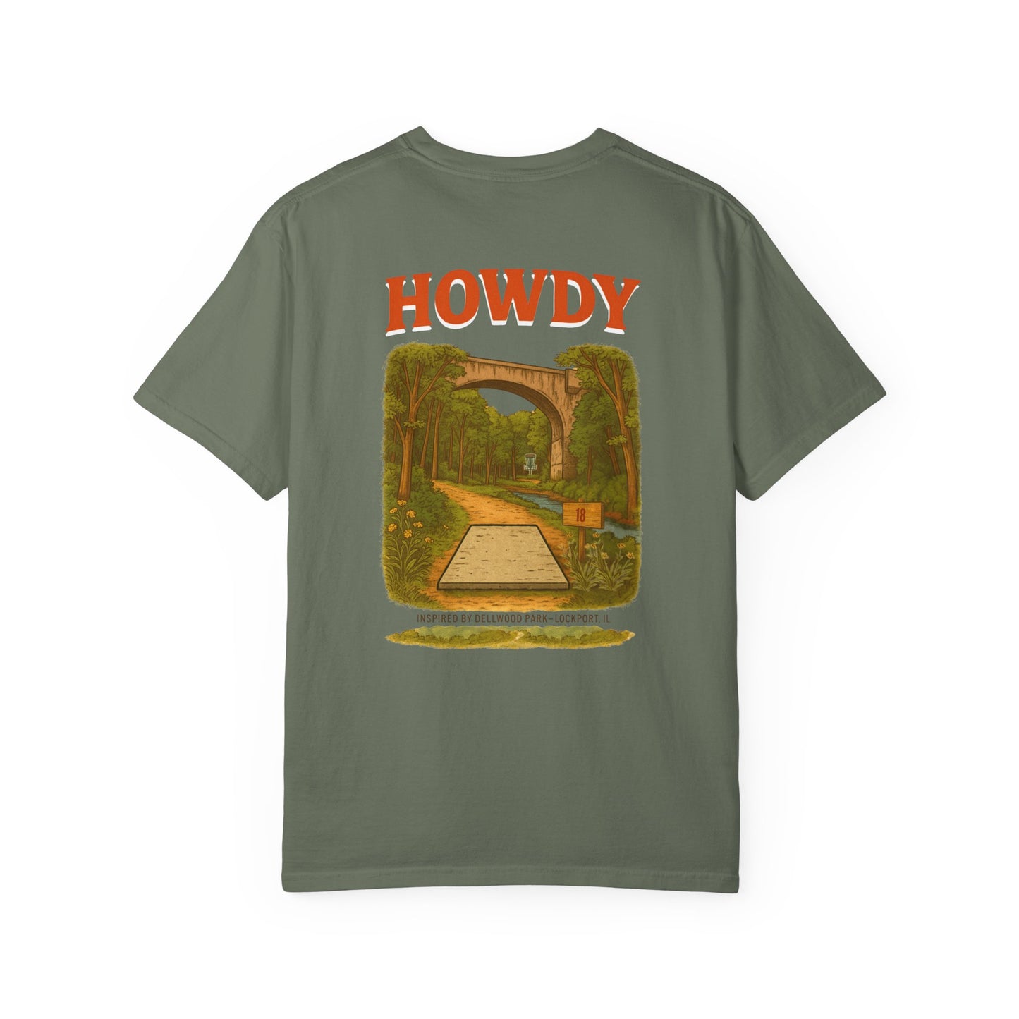 “Howdy Hole 18” Tee – Inspired by The Canyons at Dellwood Park (#5 in the World)