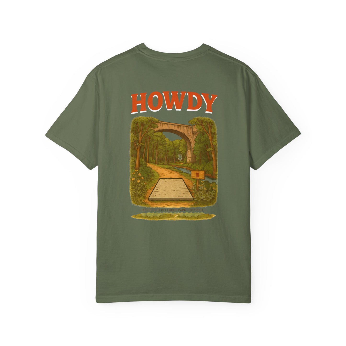 “Howdy Hole 18” Tee – Inspired by The Canyons at Dellwood Park (#5 in the World)