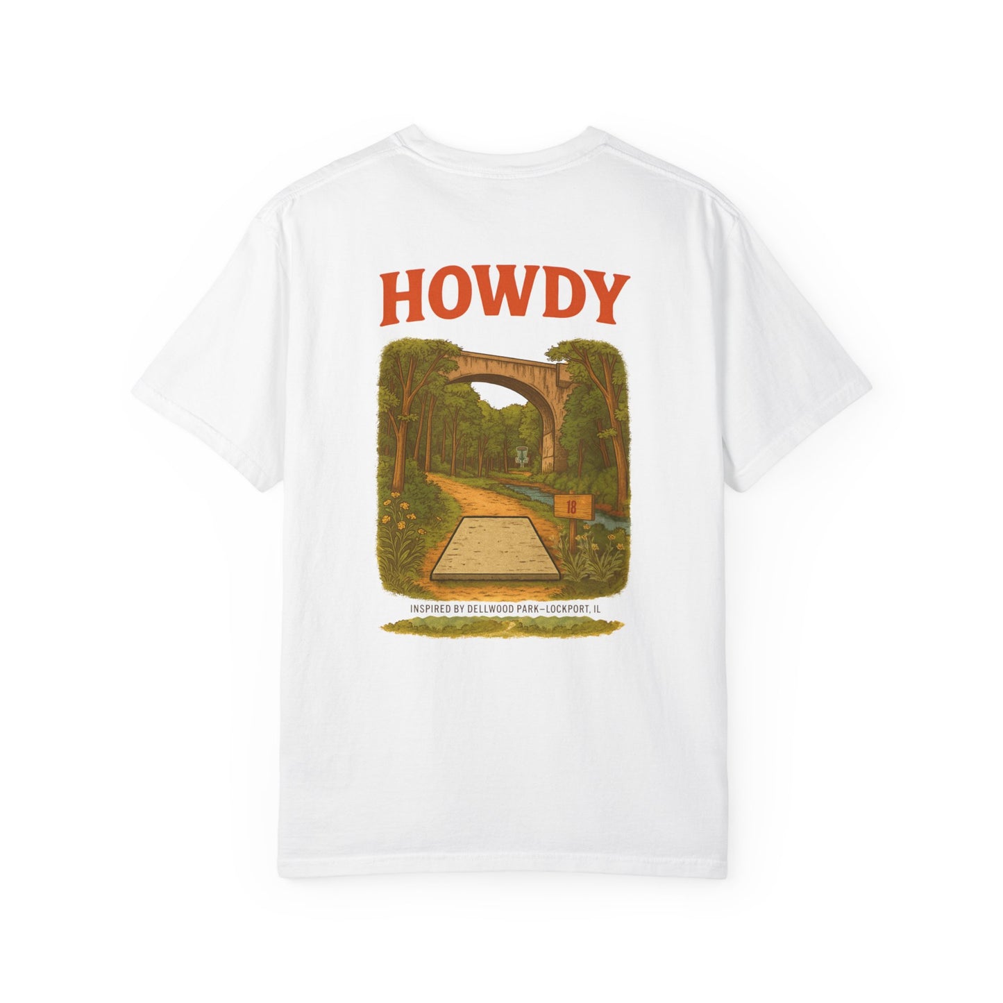 “Howdy Hole 18” Tee – Inspired by The Canyons at Dellwood Park (#5 in the World)