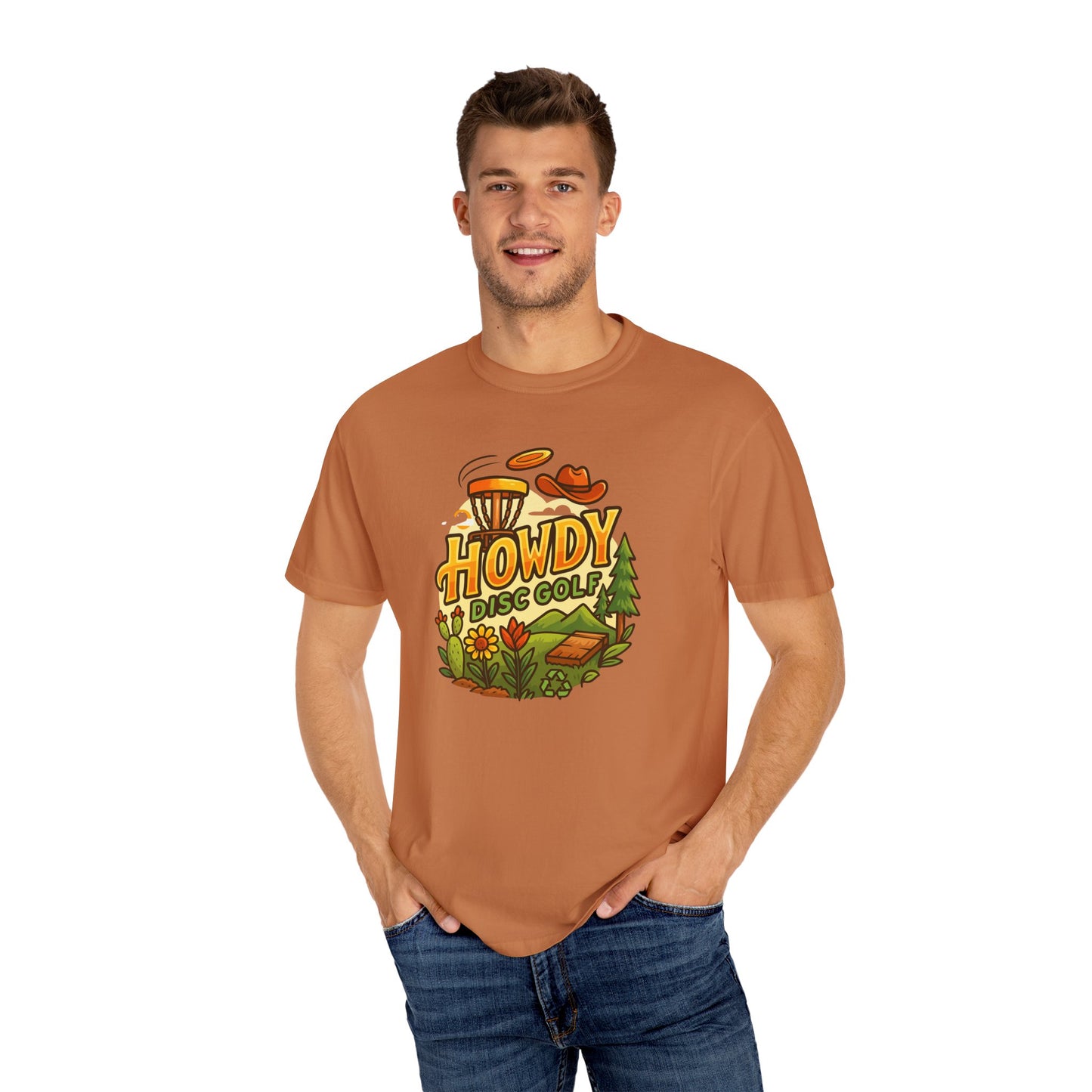 Howdy Disc Golf T-Shirt, Unisex Short Sleeve Tee, Casual Wear, Outdoor Sports Apparel, Summer Gift Idea