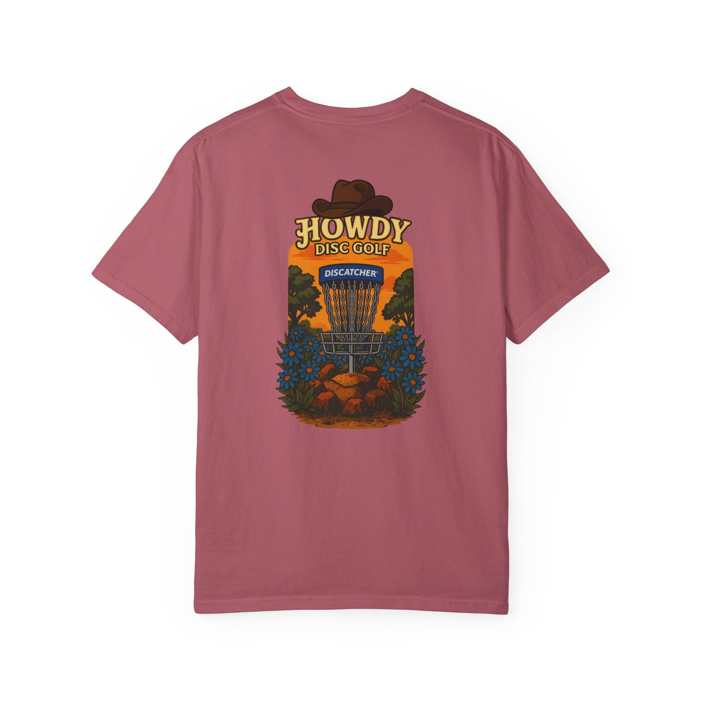 Howdy Disc Golf T-Shirt, Unisex Garment-Dyed Tee for Golf Lovers, Fun Outdoor Tee, Great for Gifts, Summer Sports Fashion