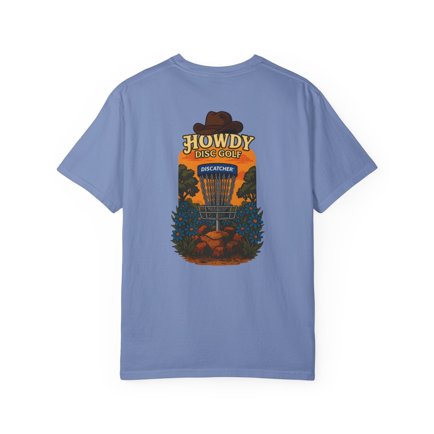 Howdy Disc Golf T-Shirt, Unisex Garment-Dyed Tee for Golf Lovers, Fun Outdoor Tee, Great for Gifts, Summer Sports Fashion