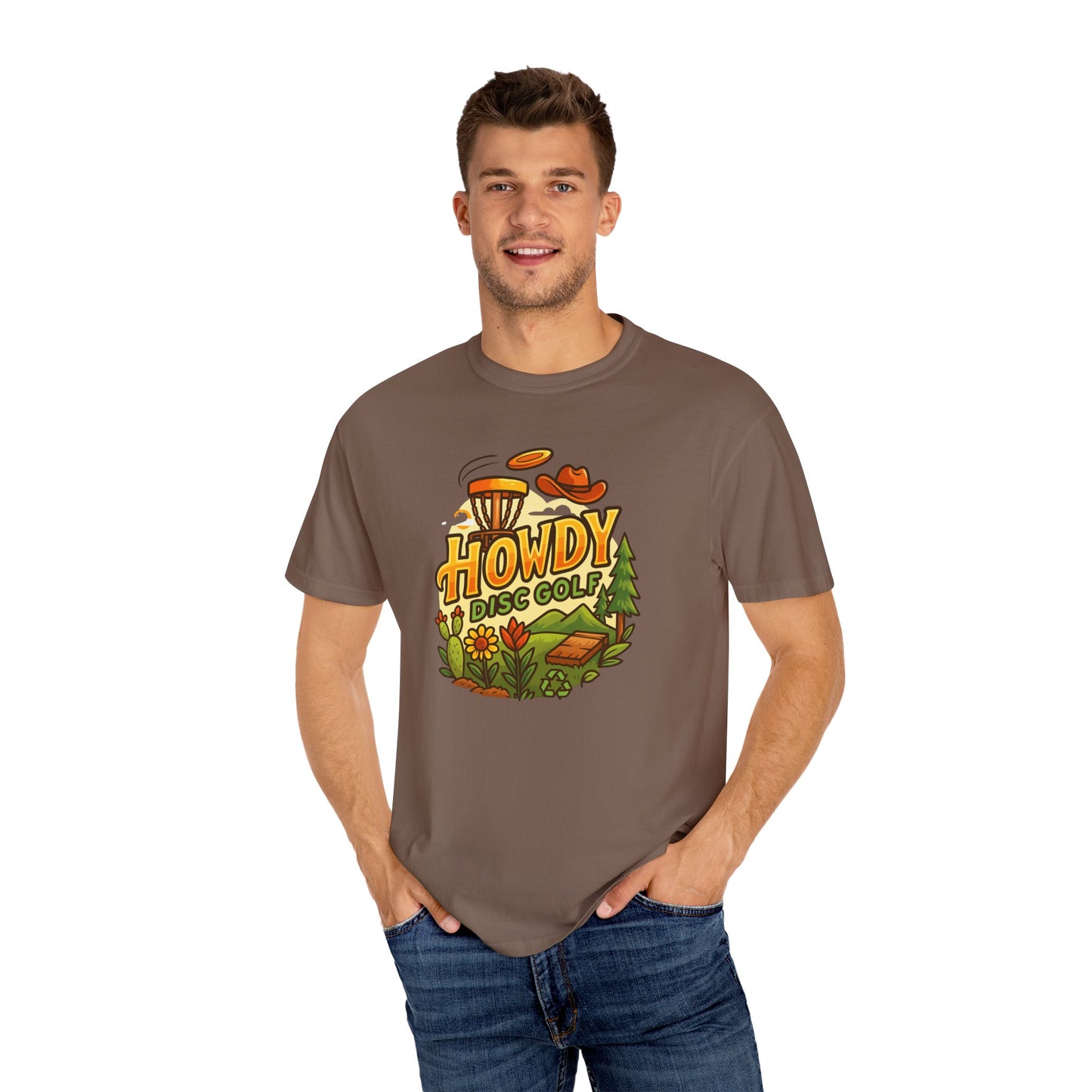 Howdy Disc Golf T-Shirt, Unisex Short Sleeve Tee, Casual Wear, Outdoor Sports Apparel, Summer Gift Idea