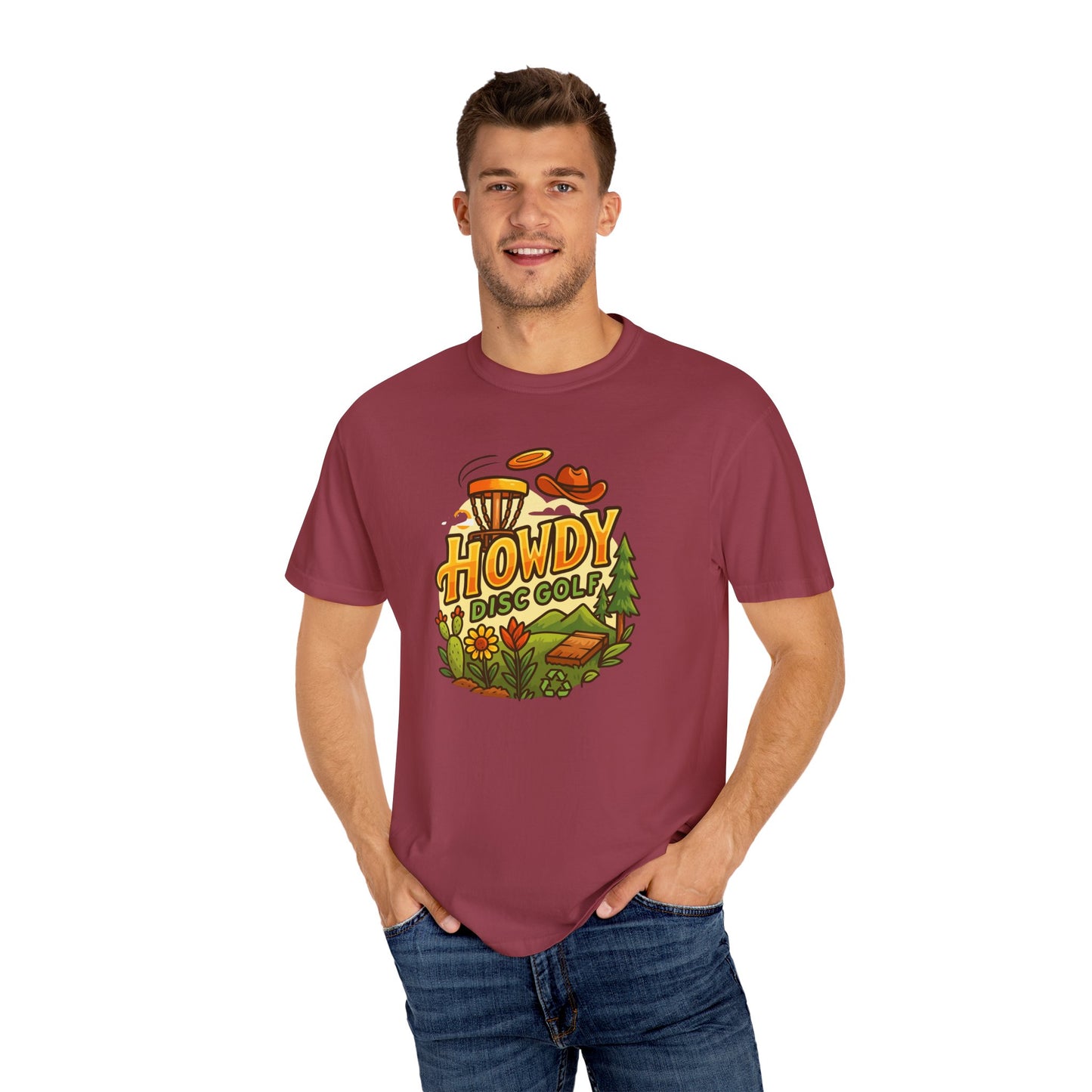 Howdy Disc Golf T-Shirt, Unisex Short Sleeve Tee, Casual Wear, Outdoor Sports Apparel, Summer Gift Idea