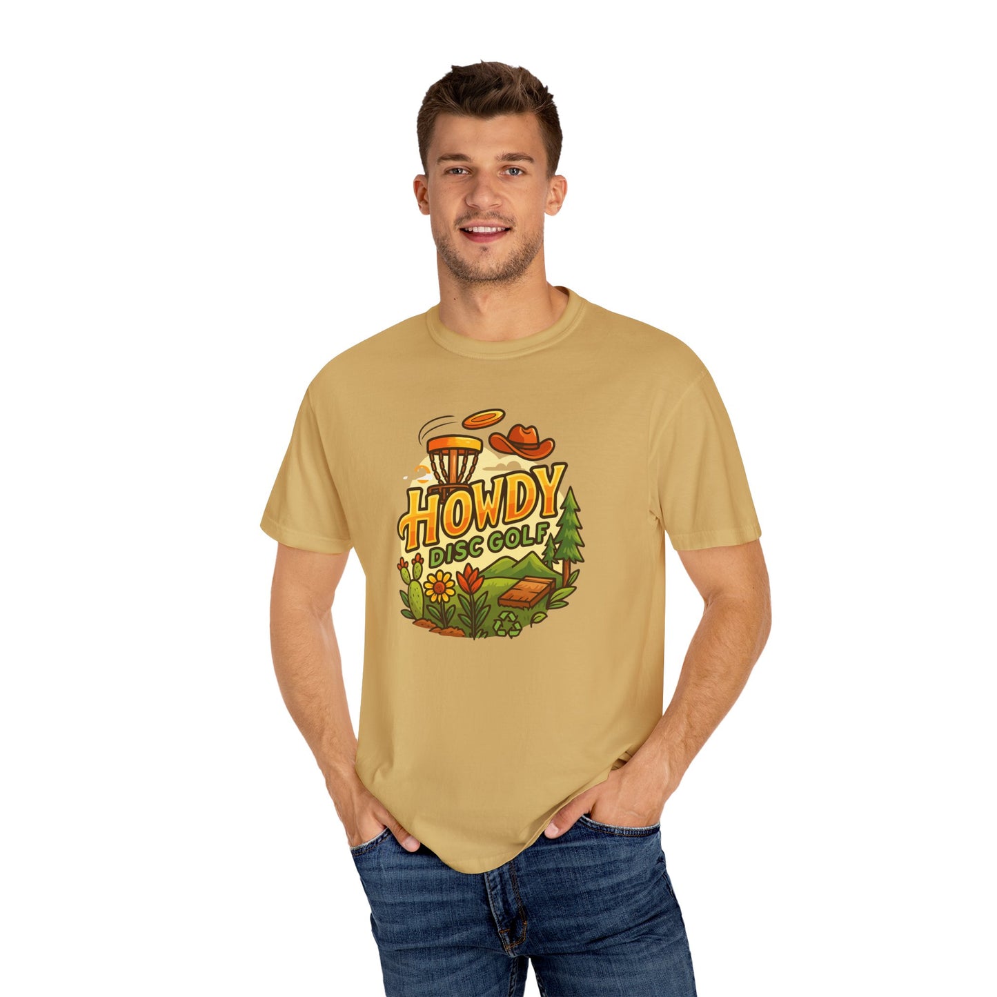 Howdy Disc Golf T-Shirt, Unisex Short Sleeve Tee, Casual Wear, Outdoor Sports Apparel, Summer Gift Idea