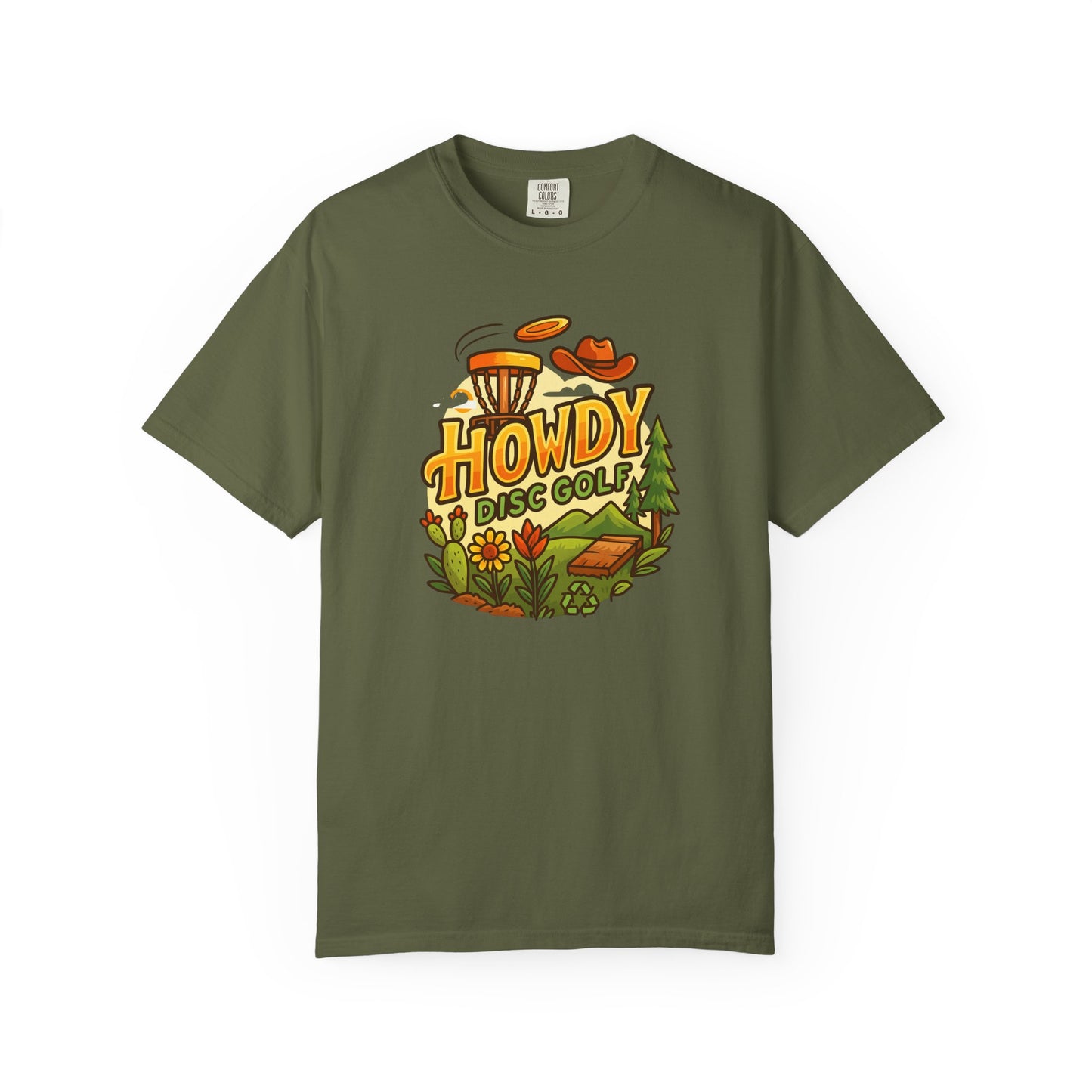 Howdy Disc Golf T-Shirt, Unisex Short Sleeve Tee, Casual Wear, Outdoor Sports Apparel, Summer Gift Idea