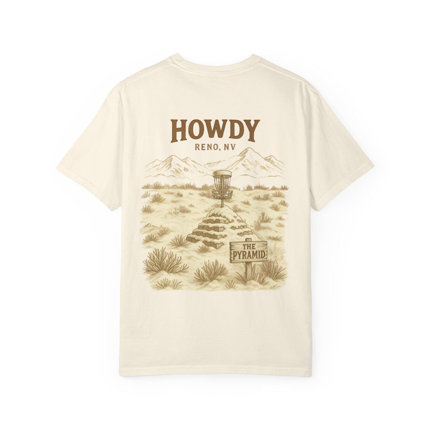 “Howdy – The Pyramid” Tee | Reno, NV (Inspired by Mayor’s Park DGC)