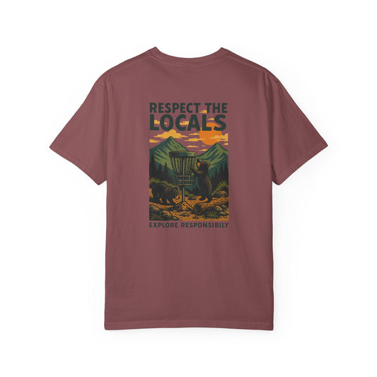 Bear Disc Golf T-shirt- "Respect The Locals"