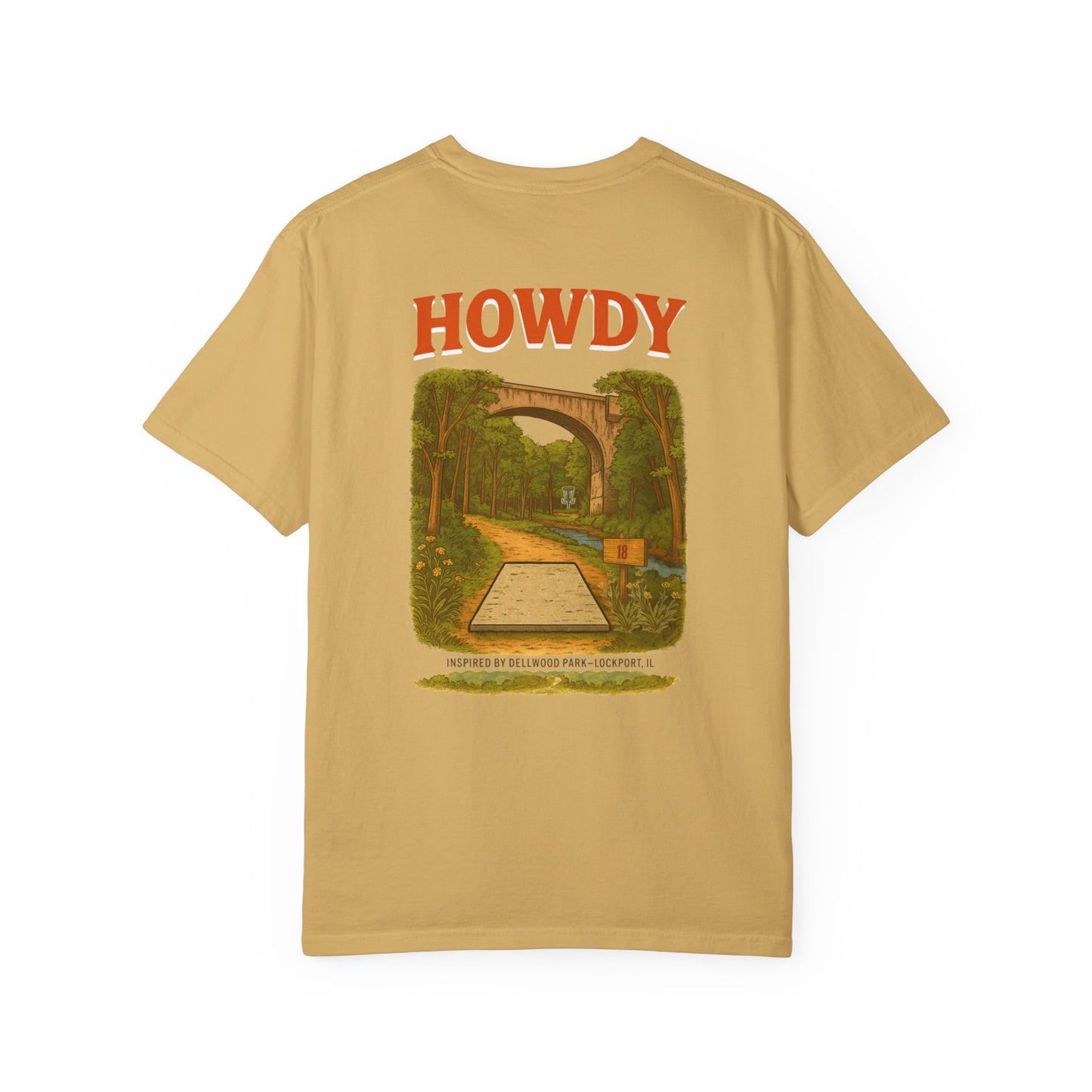 “Howdy Hole 18” Tee – Inspired by The Canyons at Dellwood Park (#5 in the World)