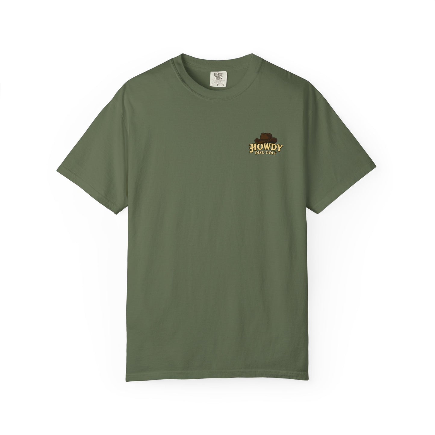 Howdy Disc Golf Unisex Garment-Dyed T-Shirt, Retro Golf Tee, Outdoor Sports Shirt, Gift for Golf Lovers, Casual Summer Top