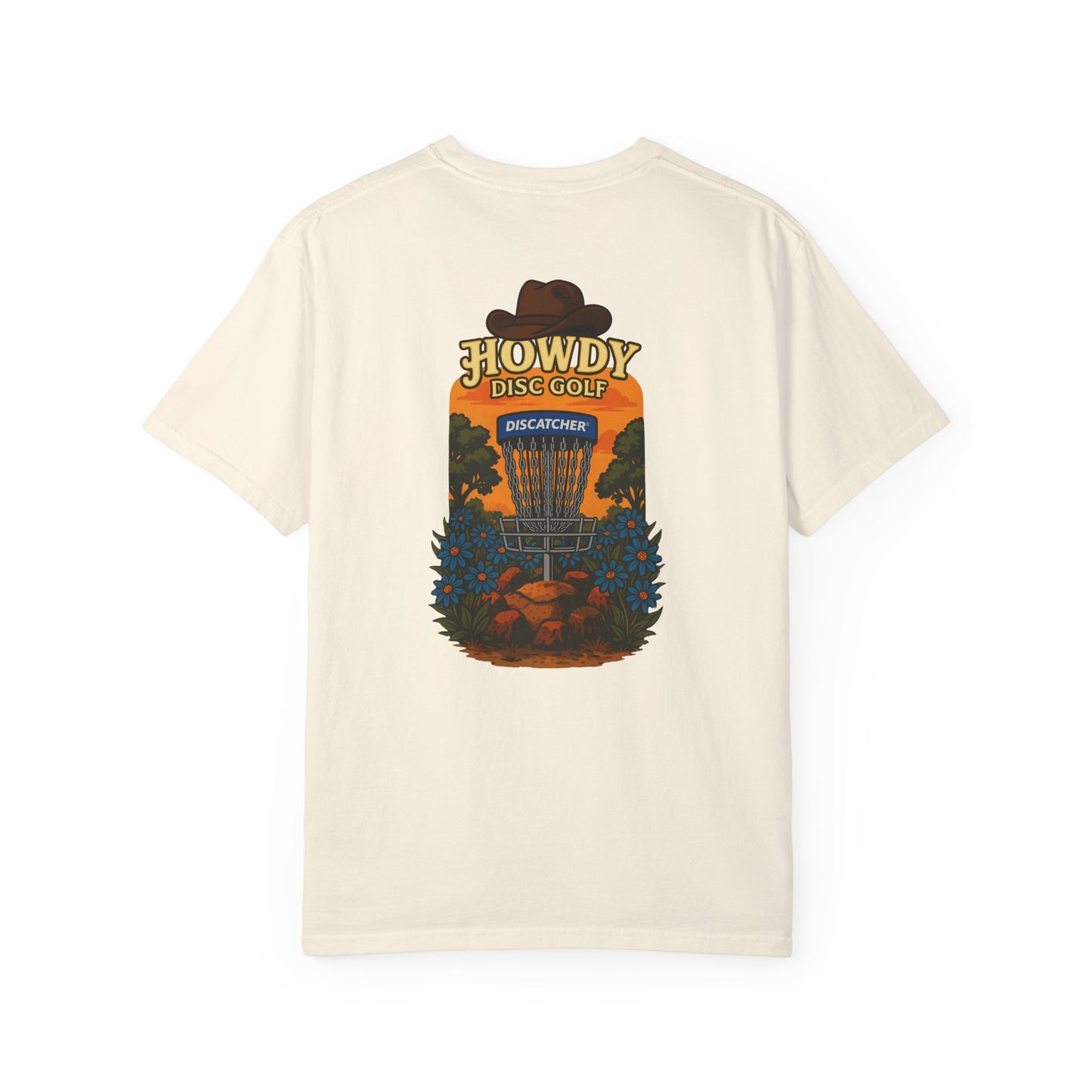 Howdy Disc Golf T-Shirt, Unisex Garment-Dyed Tee for Golf Lovers, Fun Outdoor Tee, Great for Gifts, Summer Sports Fashion