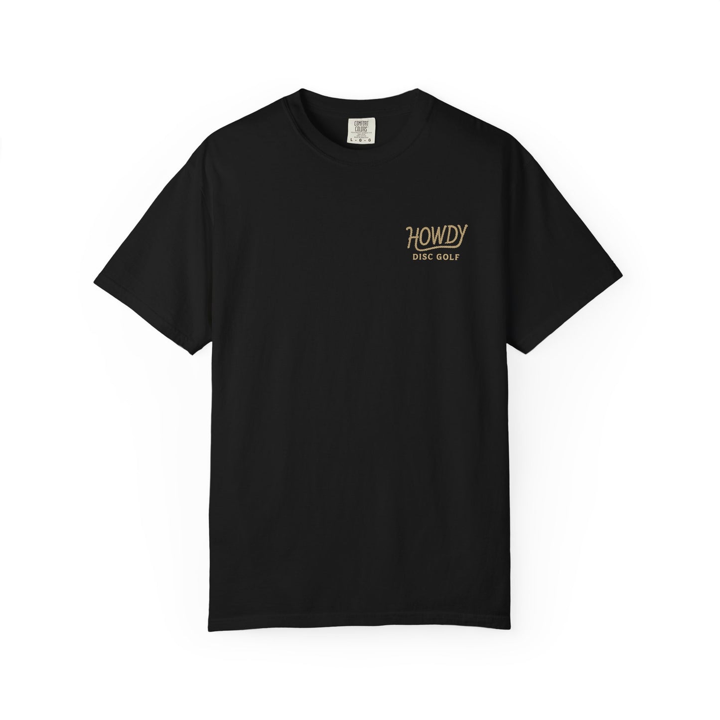 T-Shirt Howdy Disc Golf Logo Rope Letters