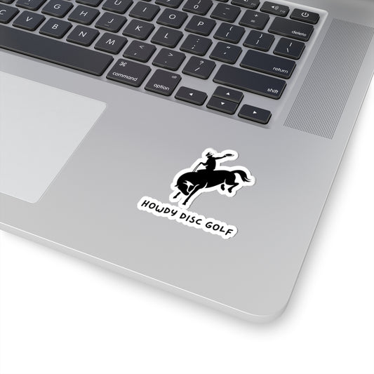 Howdy Disc Golf Logo,Vinyl Decal, Outdoor Sports Decor, Gift for Disc Golf Lovers