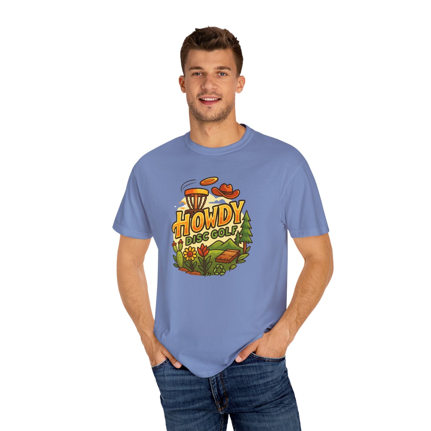 Howdy Disc Golf T-Shirt, Unisex Short Sleeve Tee, Casual Wear, Outdoor Sports Apparel, Summer Gift Idea