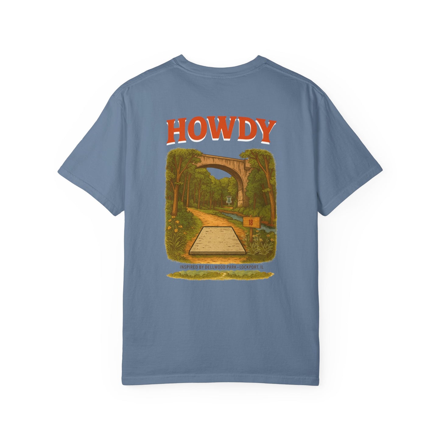 “Howdy Hole 18” Tee – Inspired by The Canyons at Dellwood Park (#5 in the World)