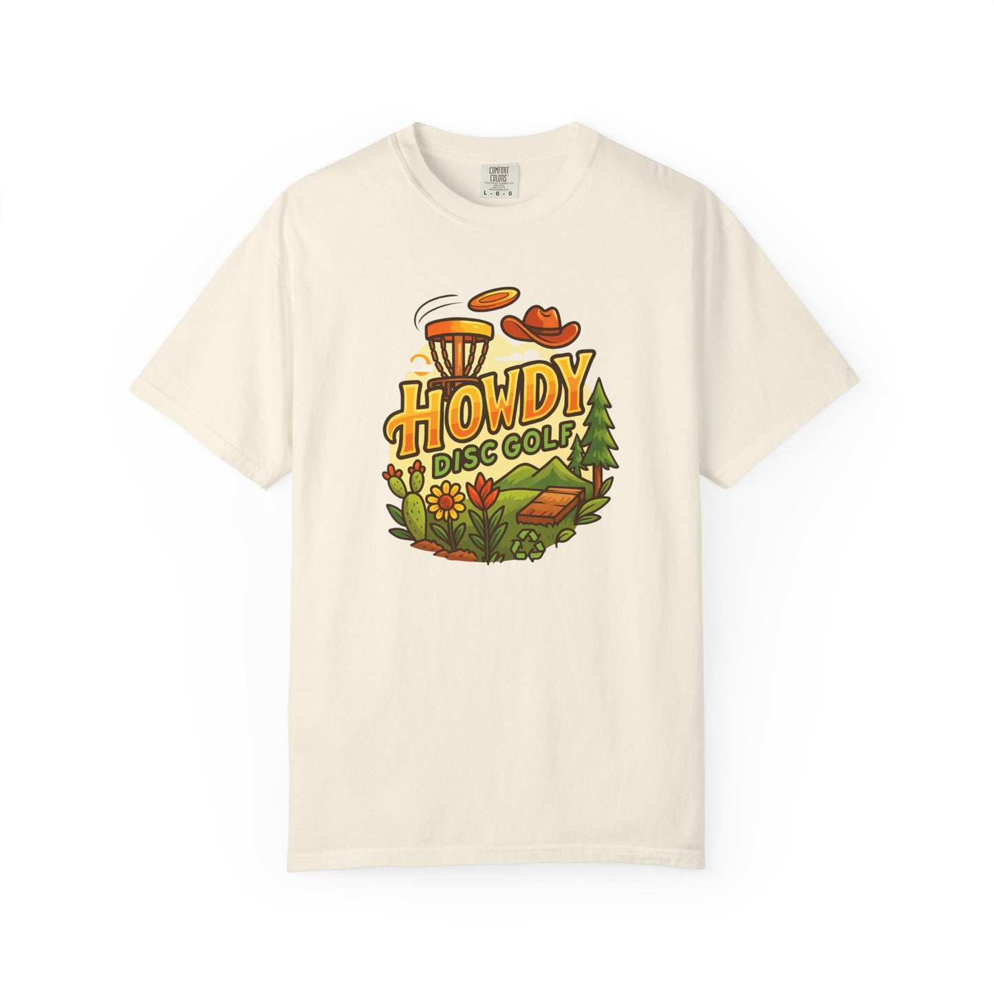 Howdy Disc Golf T-Shirt, Unisex Short Sleeve Tee, Casual Wear, Outdoor Sports Apparel, Summer Gift Idea