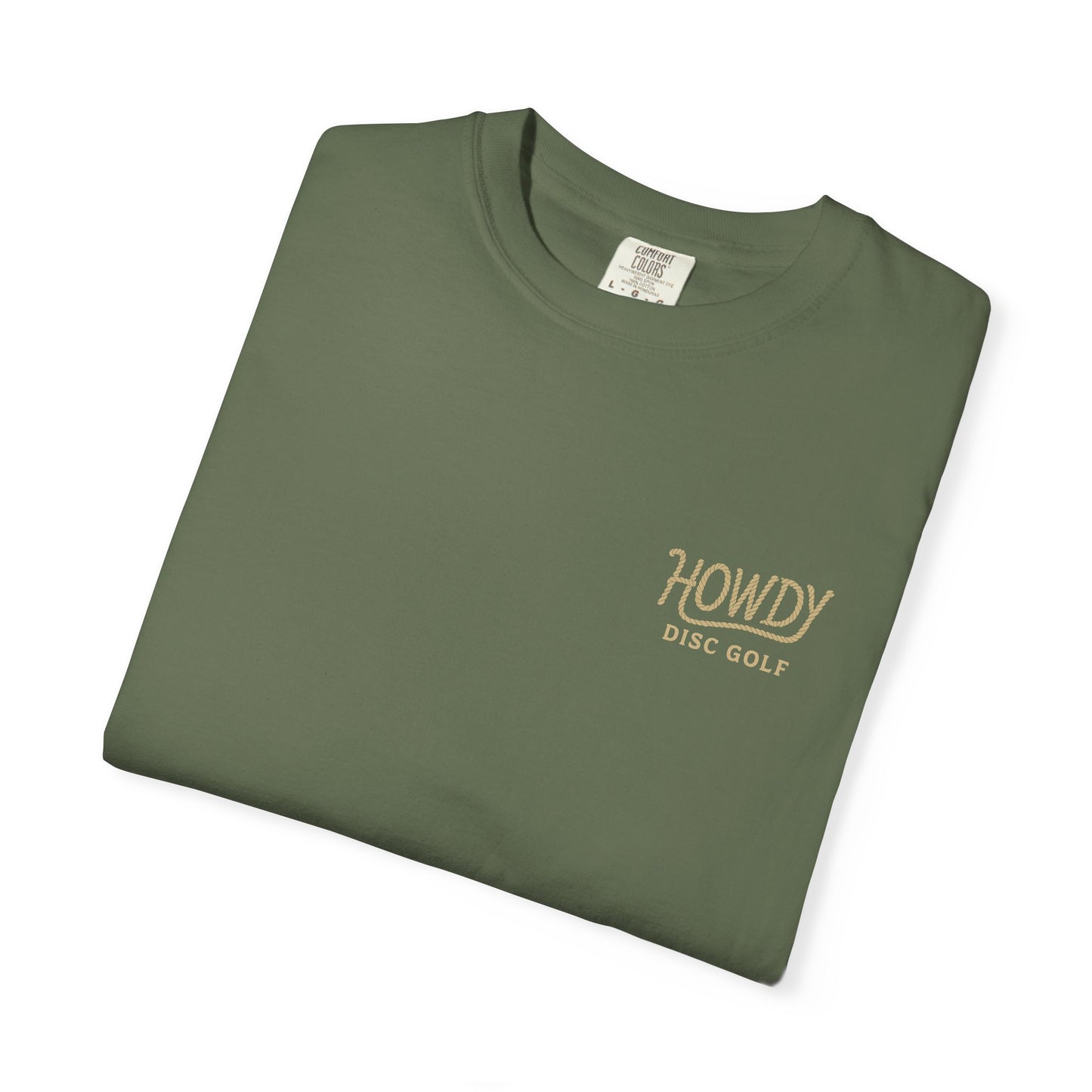 T-Shirt Howdy Disc Golf Logo Rope Letters