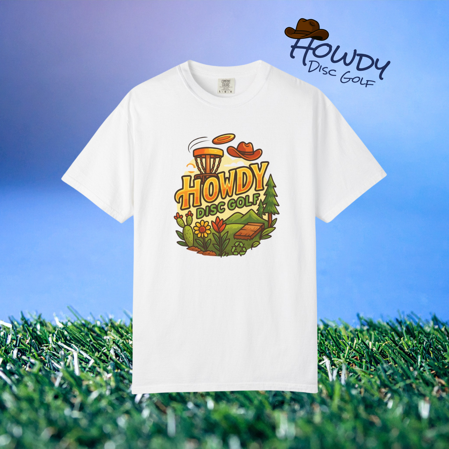 Howdy Disc Golf T-Shirt, Unisex Short Sleeve Tee, Casual Wear, Outdoor Sports Apparel, Summer Gift Idea