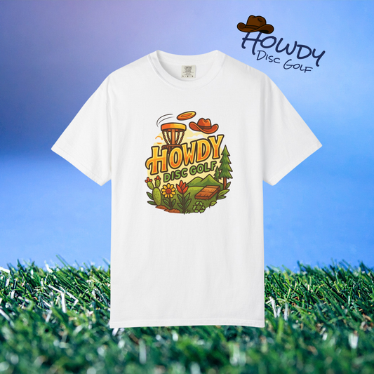 Howdy Disc Golf T-Shirt, Unisex Short Sleeve Tee, Casual Wear, Outdoor Sports Apparel, Summer Gift Idea