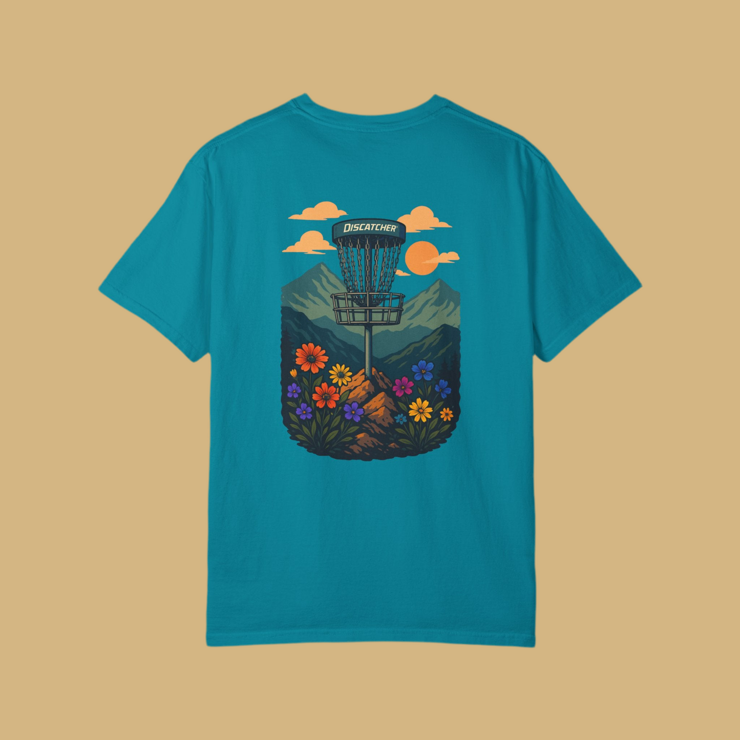 Howdy Mountain Disc Basket Unisex T-shirt