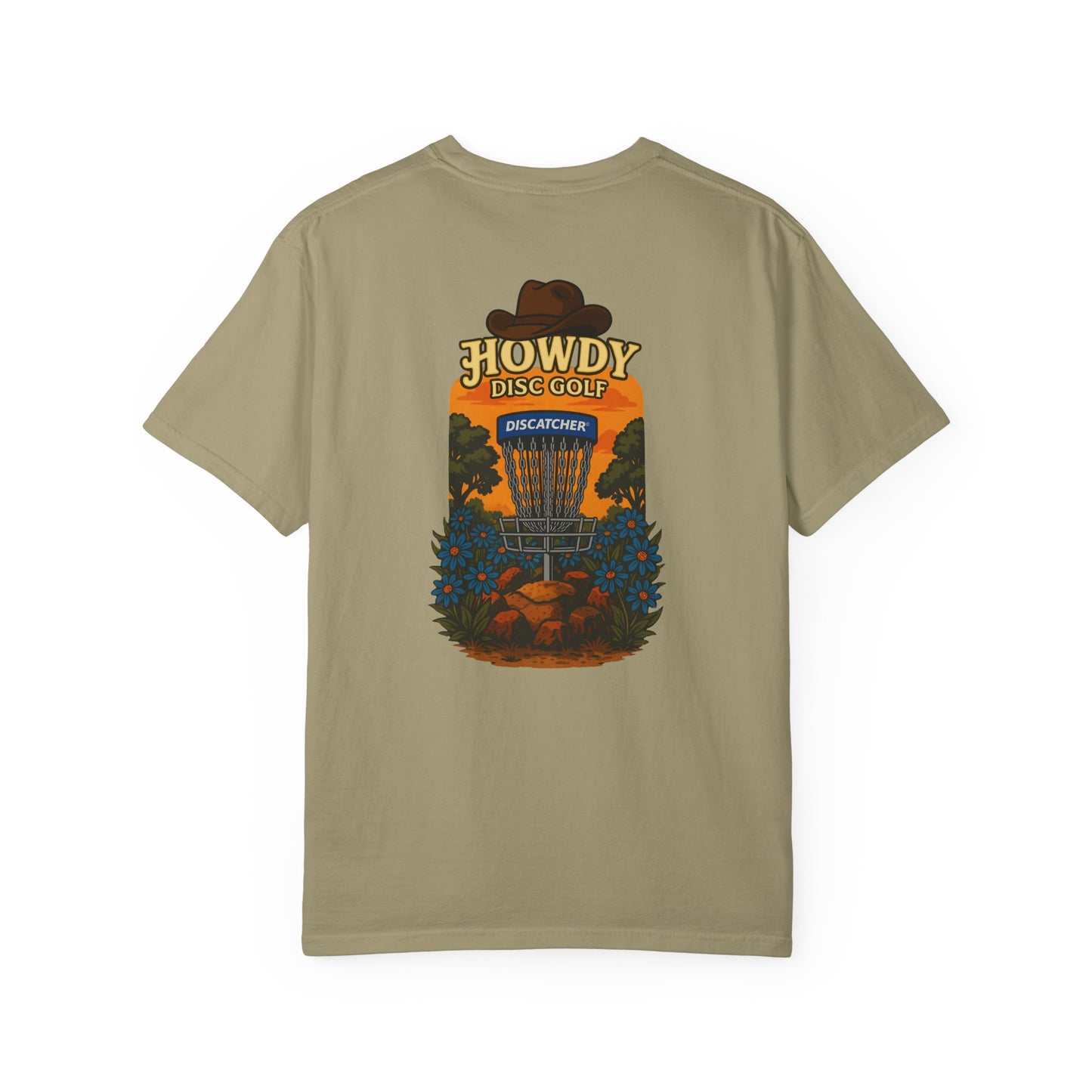 Howdy Disc Golf T-Shirt, Unisex Garment-Dyed Tee for Golf Lovers, Fun Outdoor Tee, Great for Gifts, Summer Sports Fashion
