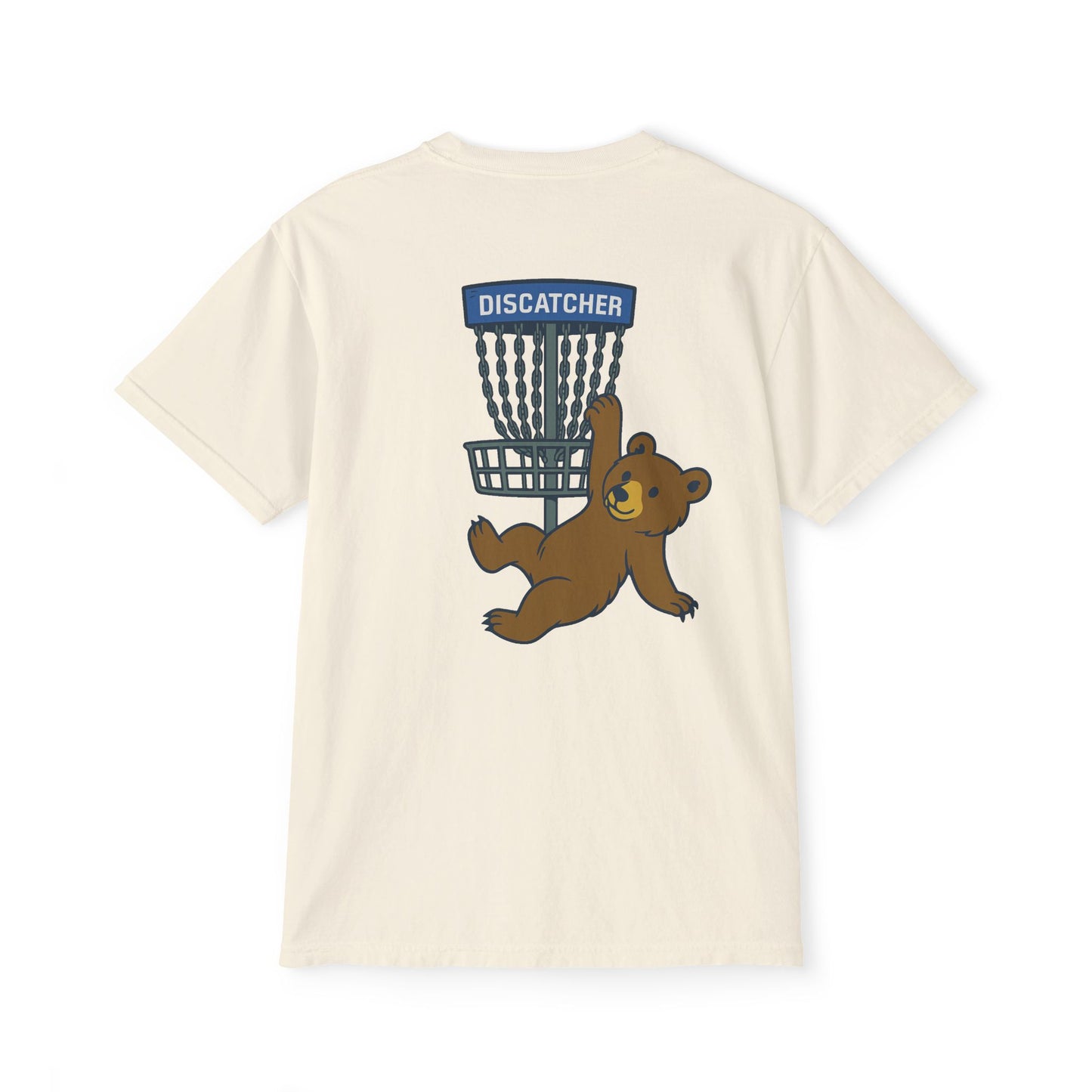 Pocket T-Shirt Playful Bear Hanging Basket Design
