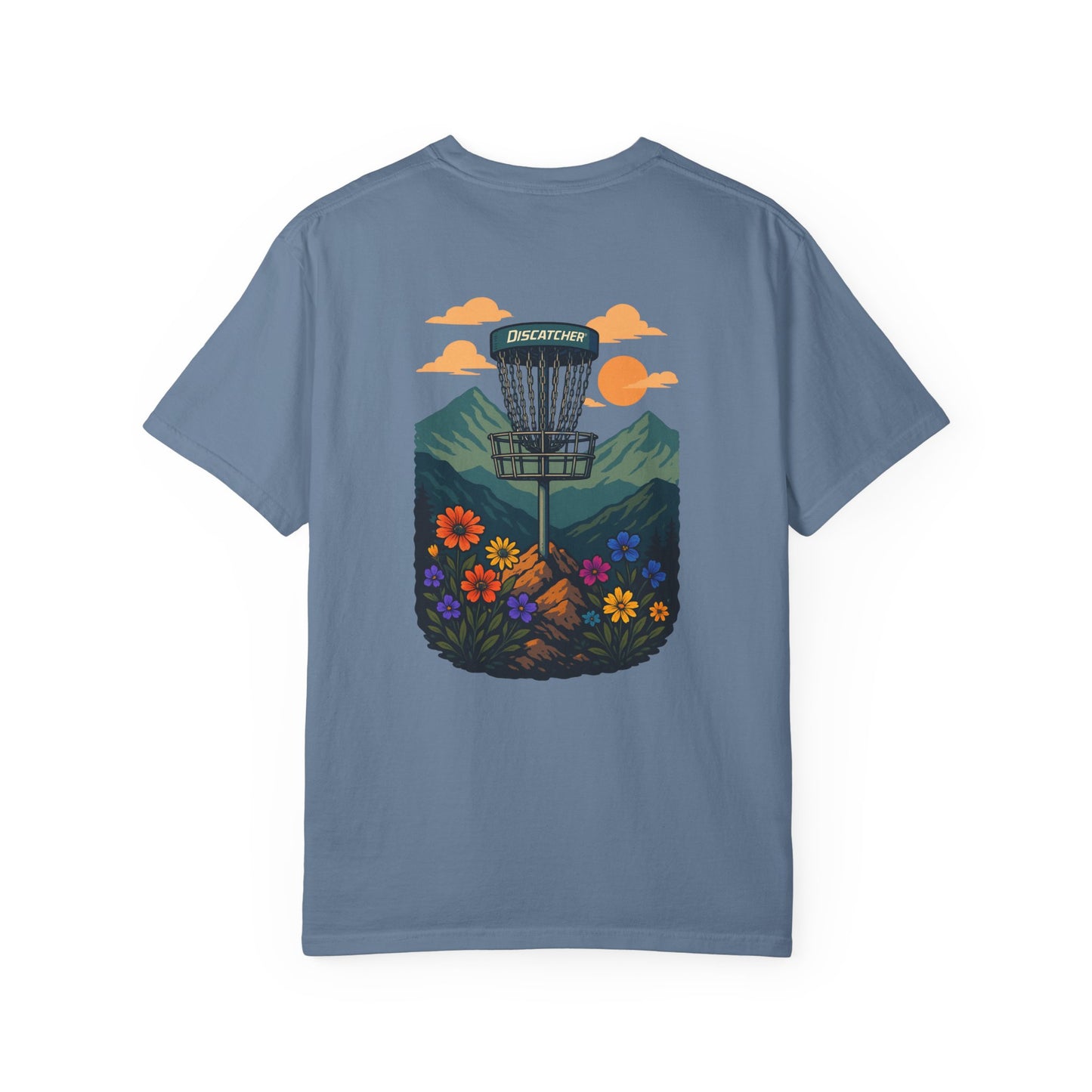 Howdy Mountain Disc Basket Unisex T-shirt