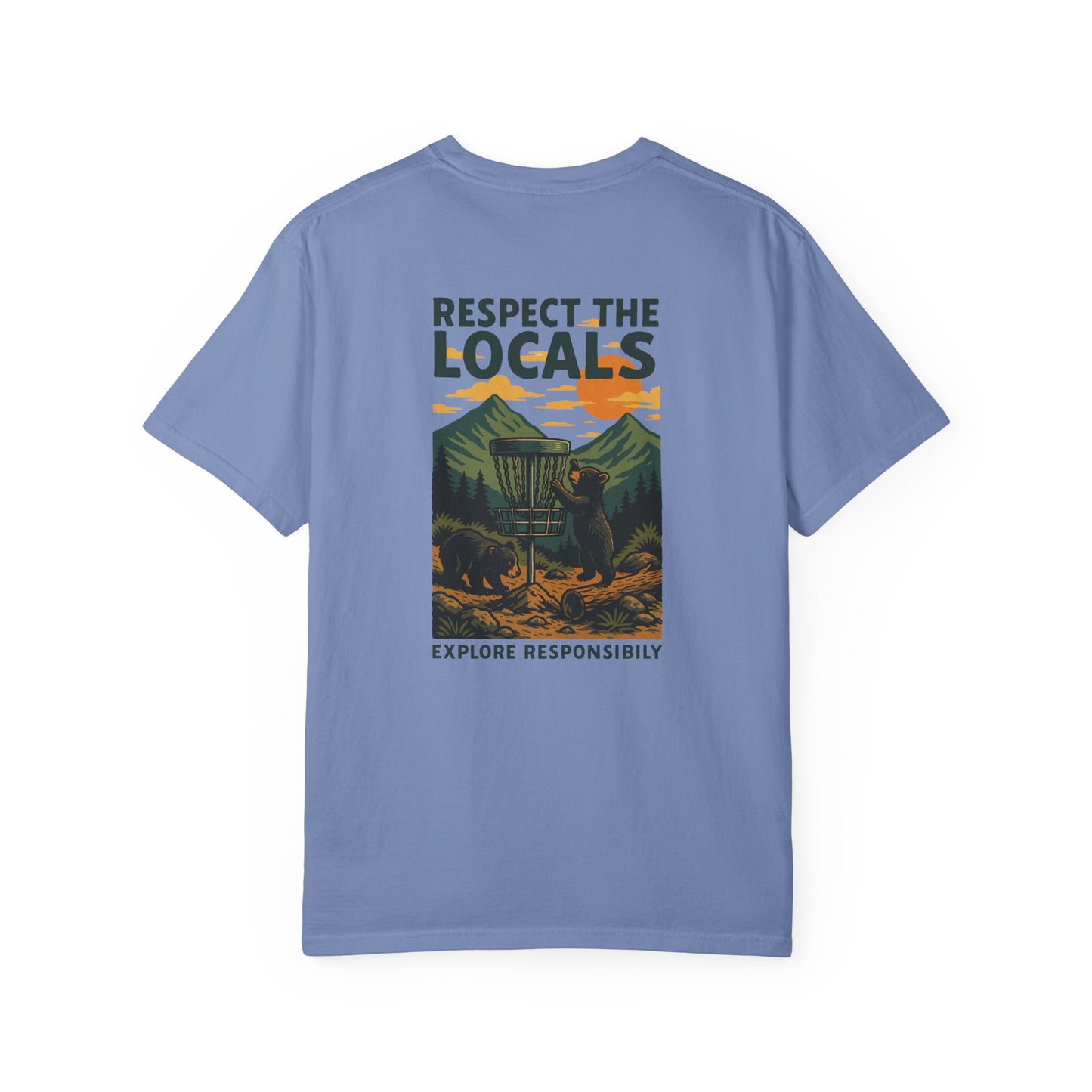 Bear Disc Golf T-shirt- "Respect The Locals"