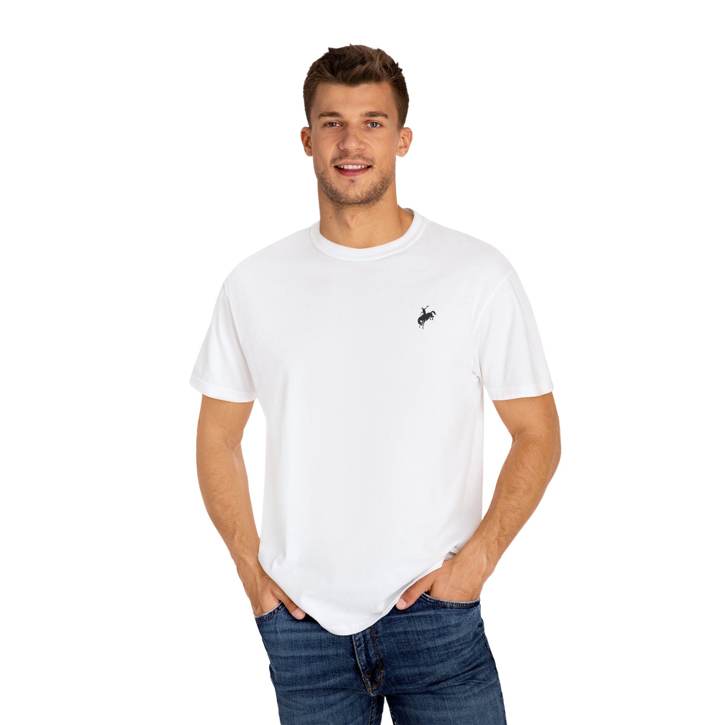 Bucking Bronco Tee- Rope Logo On Back