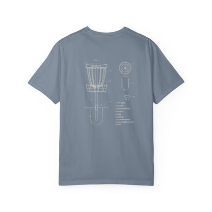 Disc Golf Basket Blueprint : Howdy Unisex T-shirt