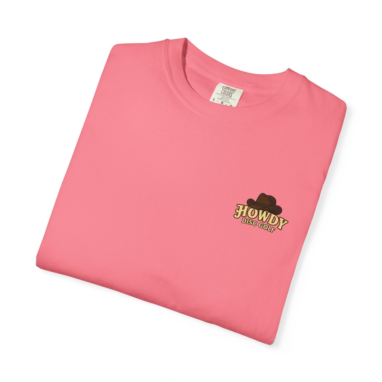 Howdy Disc Golf Unisex Garment-Dyed T-Shirt, Retro Golf Tee, Outdoor Sports Shirt, Gift for Golf Lovers, Casual Summer Top