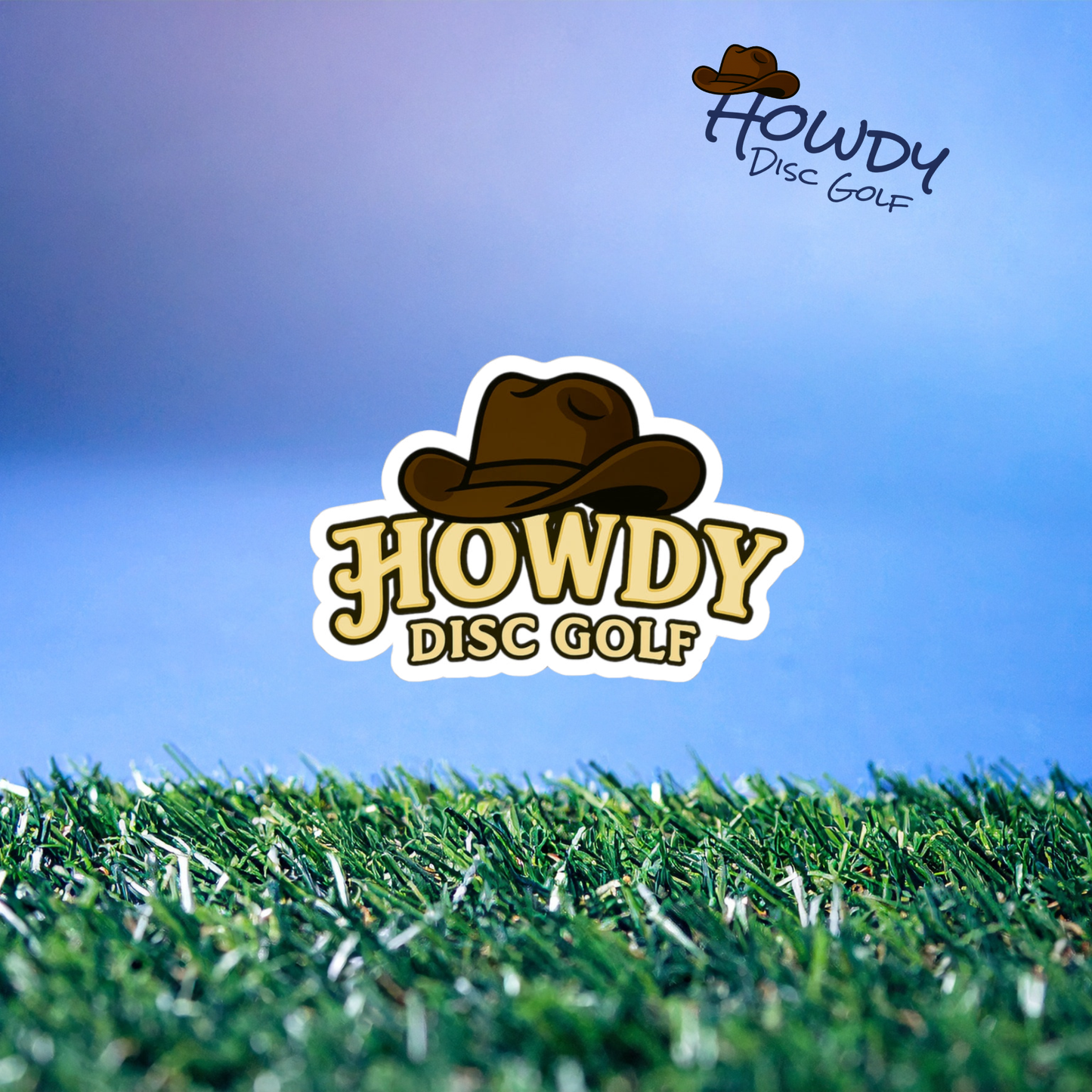 Howdy Disc Golf Cowboy Logo