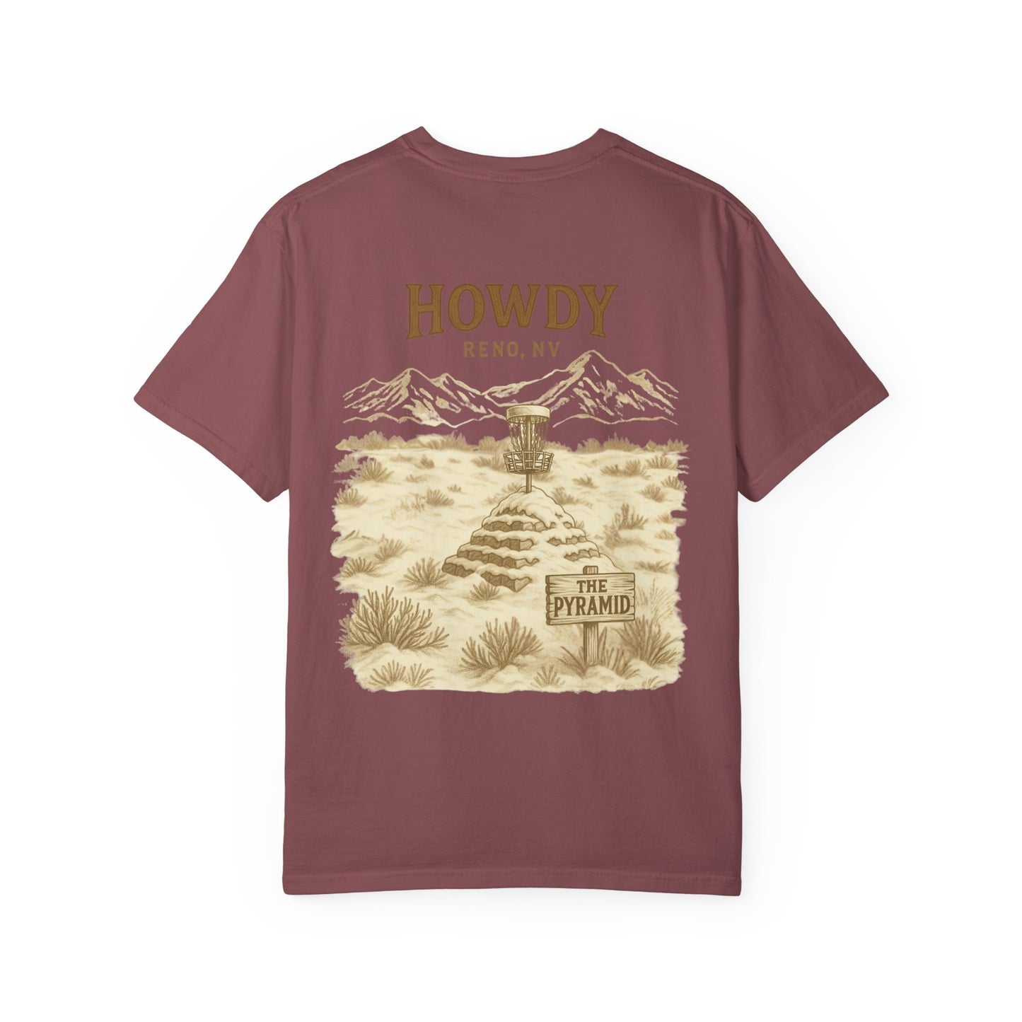 “Howdy – The Pyramid” Tee | Reno, NV (Inspired by Mayor’s Park DGC)