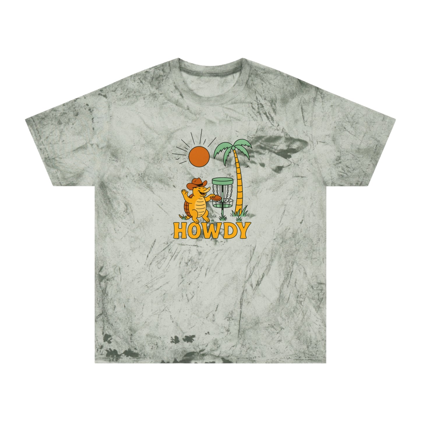 Disc Golf Armadillo Color Blast T-Shirt