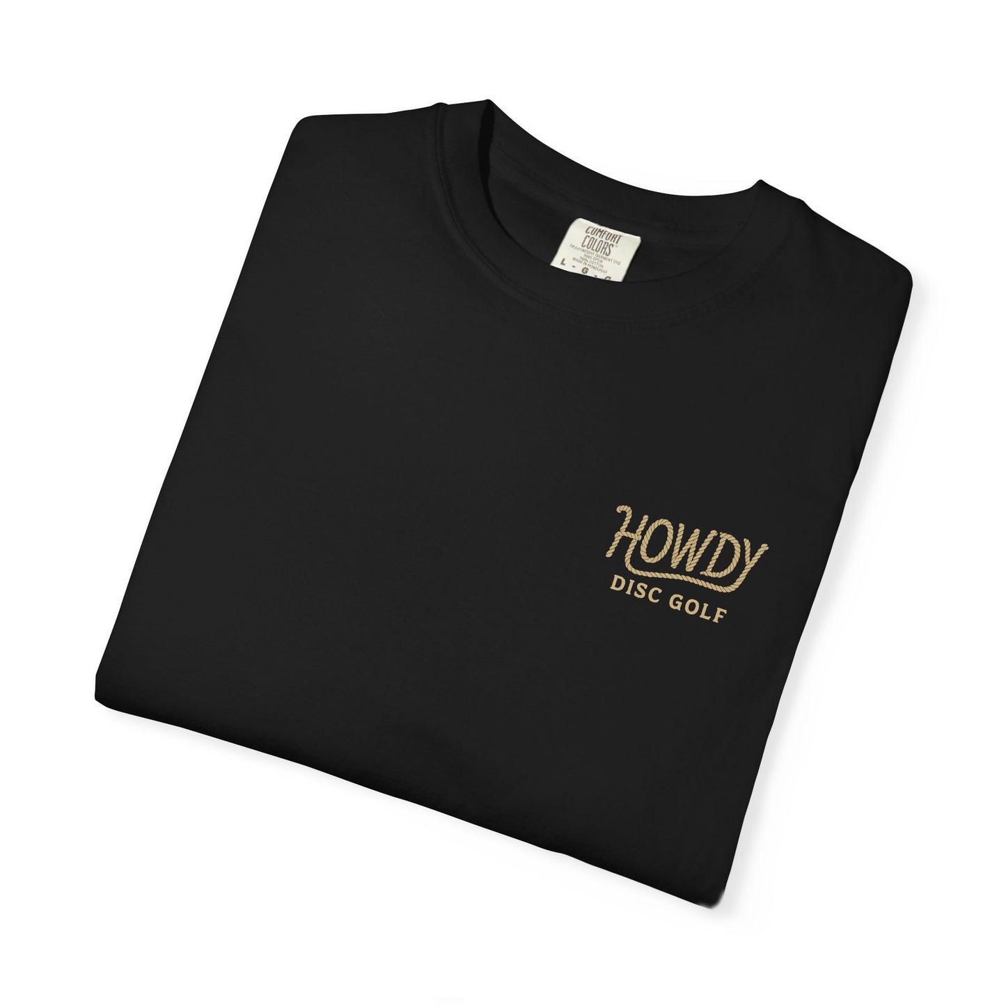 T-Shirt Howdy Disc Golf Logo Rope Letters