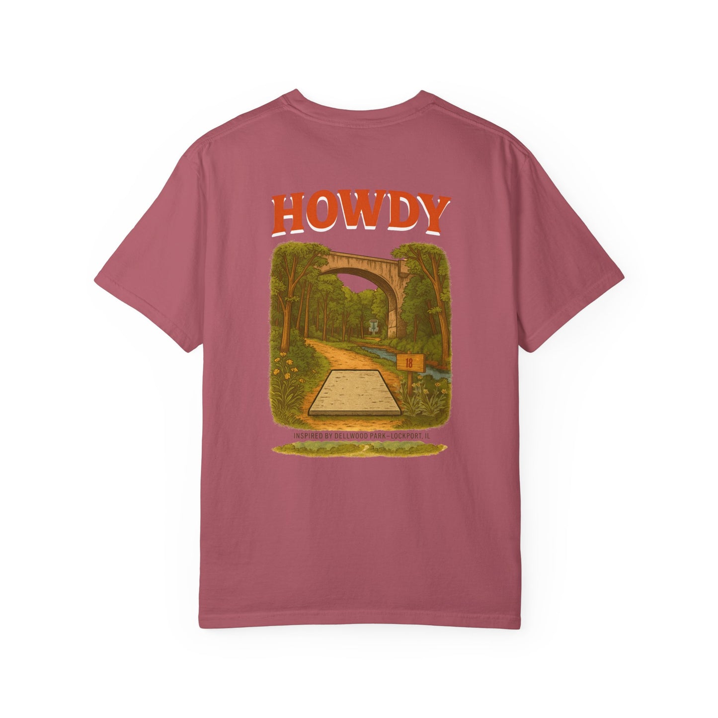 “Howdy Hole 18” Tee – Inspired by The Canyons at Dellwood Park (#5 in the World)